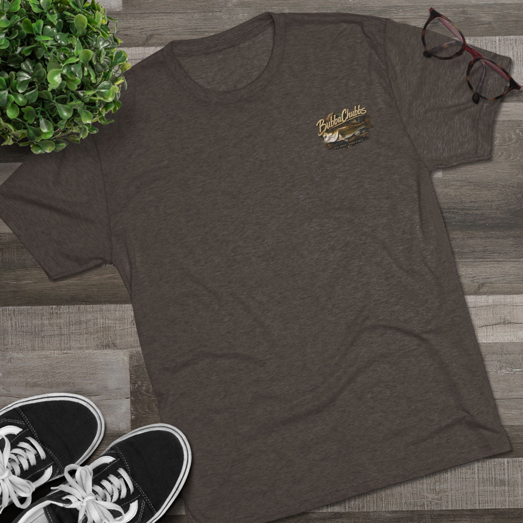 BubbaChubbs Bass Eli Minimalist Logo Tee — Adventure Outdoor Crew Shirt Printify