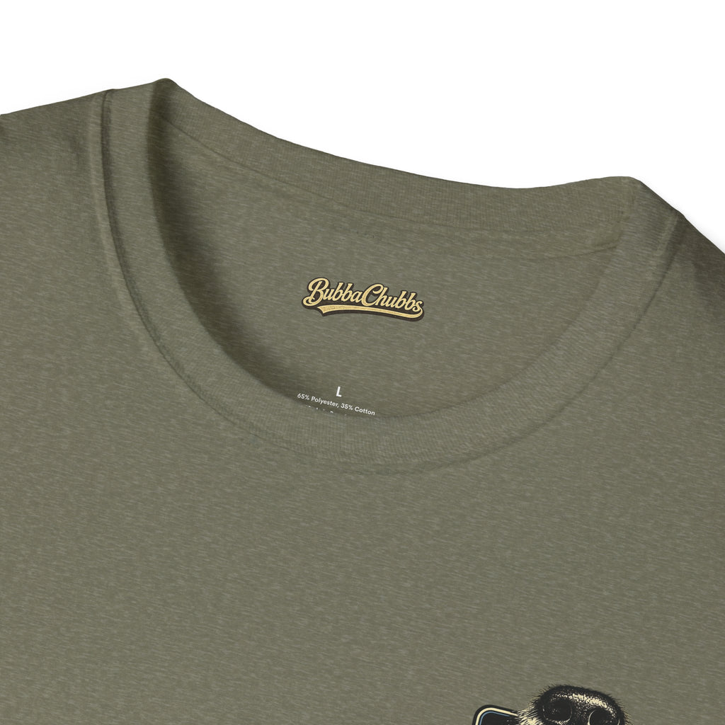 BubbaChubbs Never Stop Being Nosey Small Logo Short-Sleeve Tee - BubbaChubbs Brand