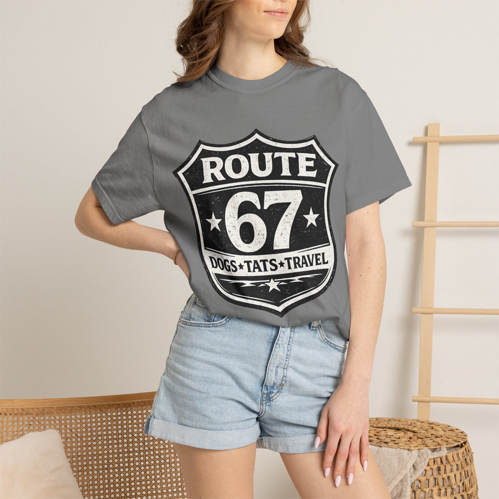 BubbaChubbs Dogs Tats Travel 67 LoL Simple Tee Printify