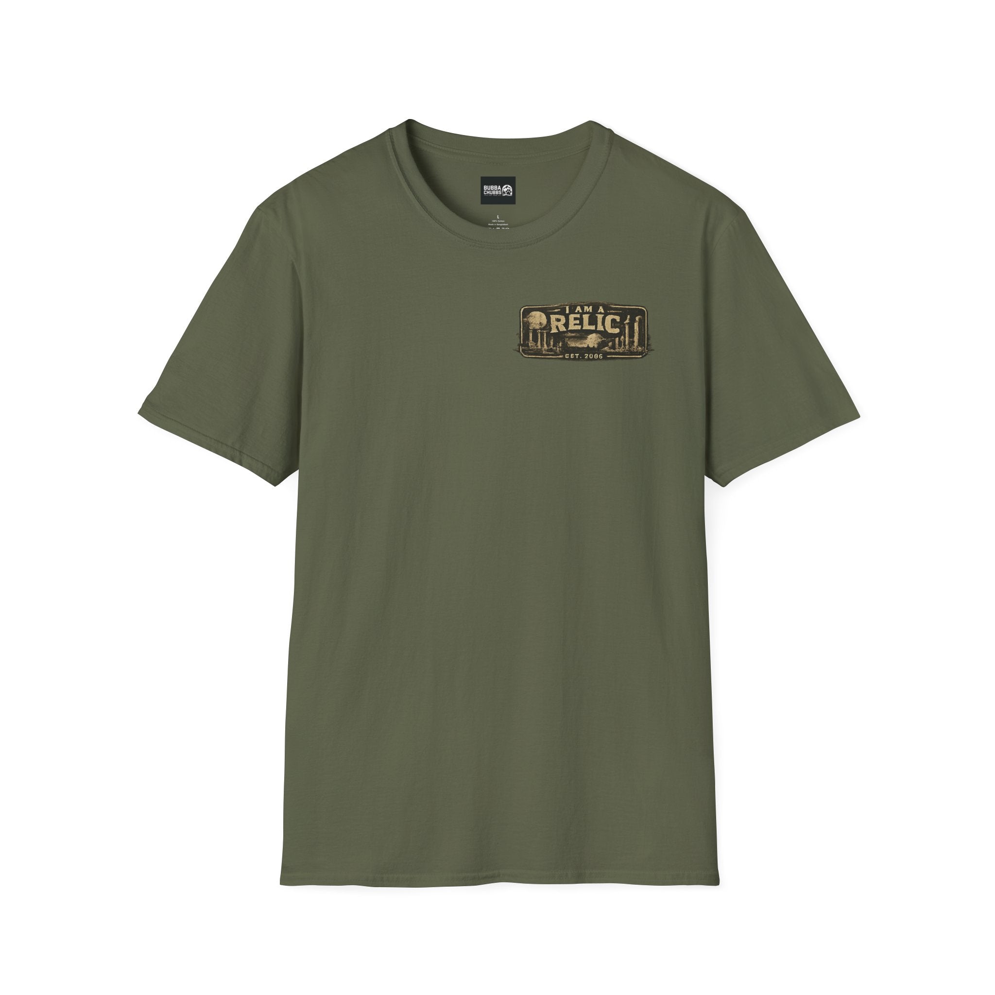 BubbaChubbs way back Relic Logo Transparent Short-Sleeve Tee - BubbaChubbs Brand