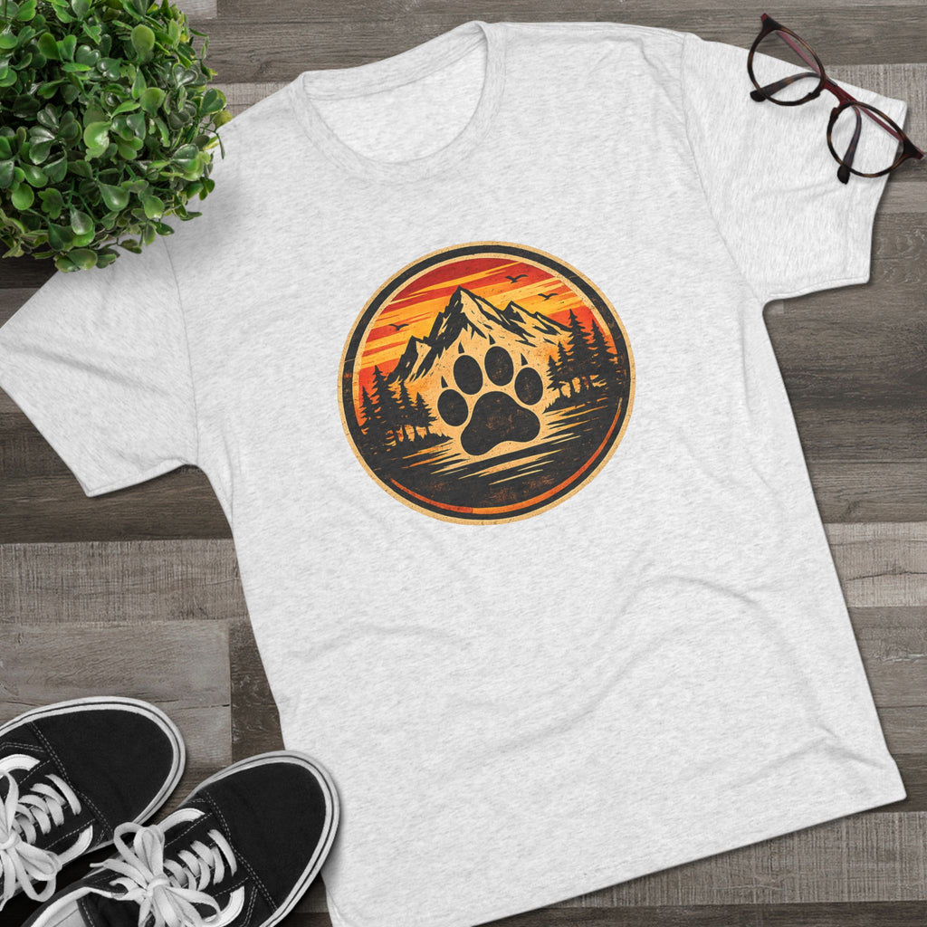 BubbaChubbs Mountains Paw — Adventure Outdoor Crew Shirt - BubbaChubbs Brand