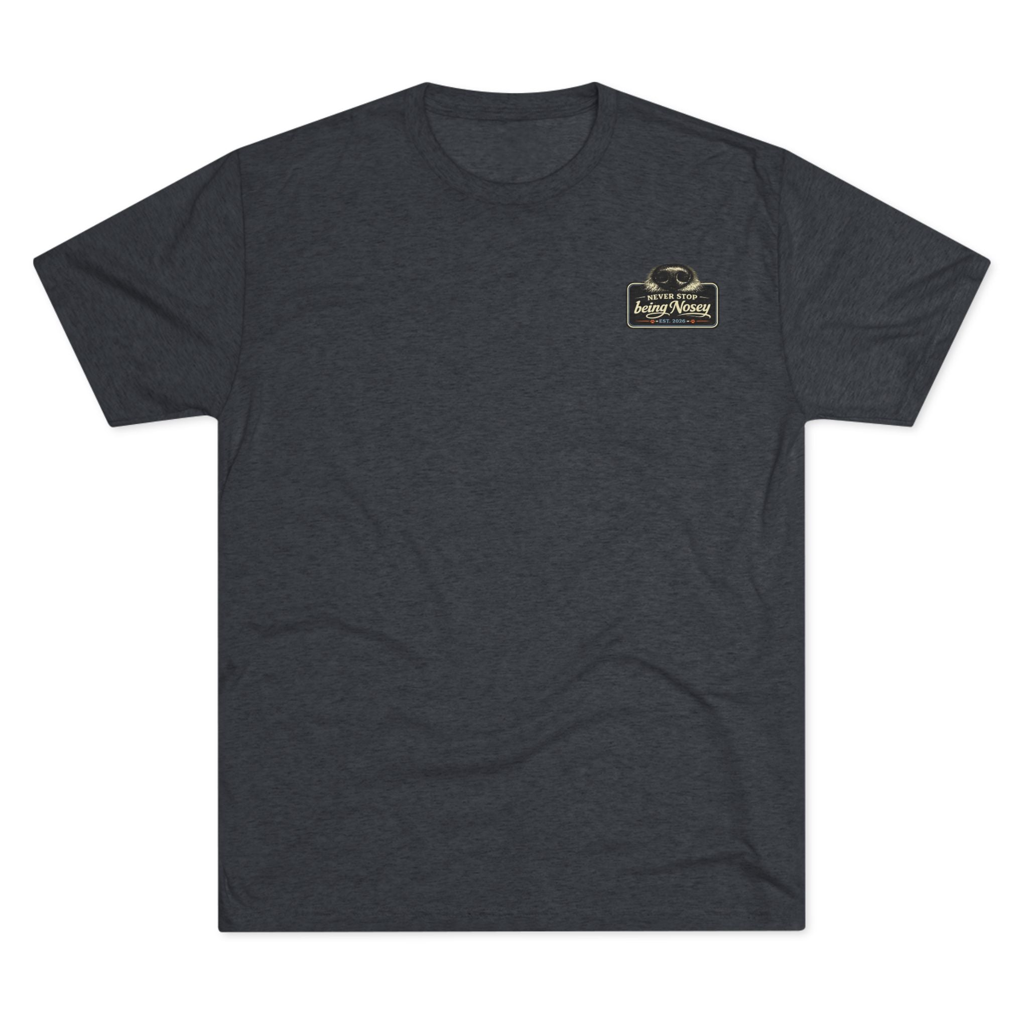 BubbaChubbs Never Being Nosey Minimalist Logo Tee — Adventure Outdoor Crew Shirt - BubbaChubbs Brand