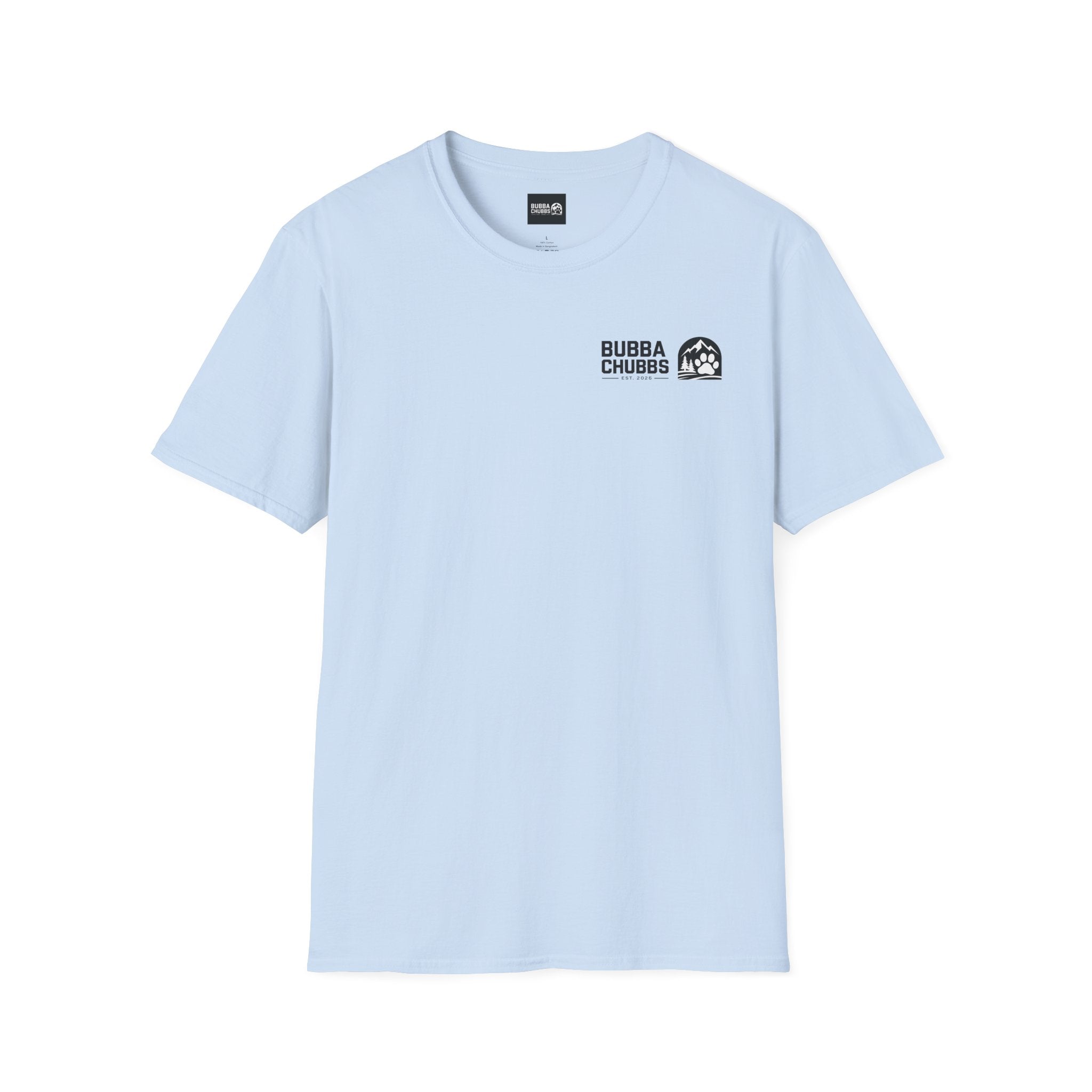 BubbaChubbs Updated Modern Logo Transparent Short-Sleeve Tee - BubbaChubbs Brand