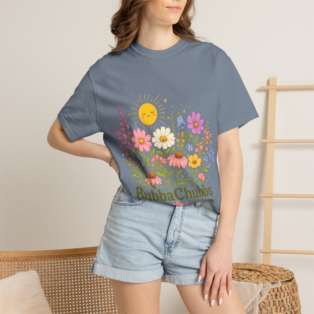 BubbaChubbs Sun Floral Style Tee Printify