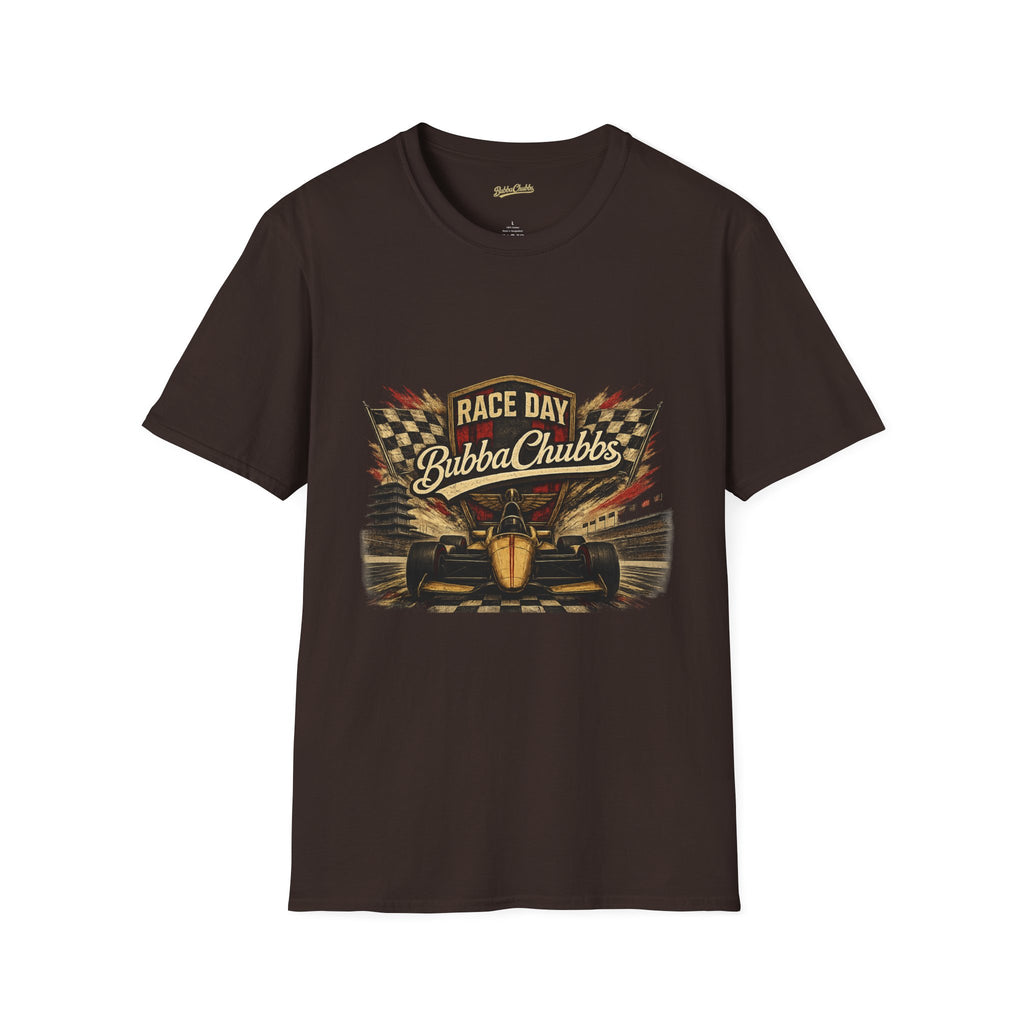 BubbaChubbs QR Back and Race Day Front Graphic Tee Printify