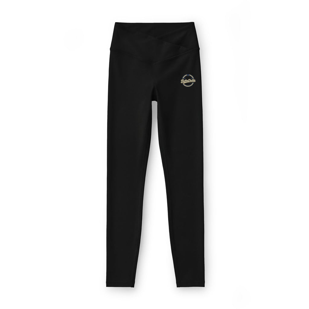 BubbaChubbs - Luxe High-Waist Women’s Leggings — Small Gold Emblem Printify