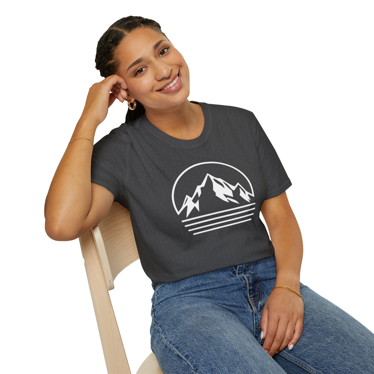 Mountain Sunset Graphic T-Shirt — Minimal Outdoor Adventure Tee