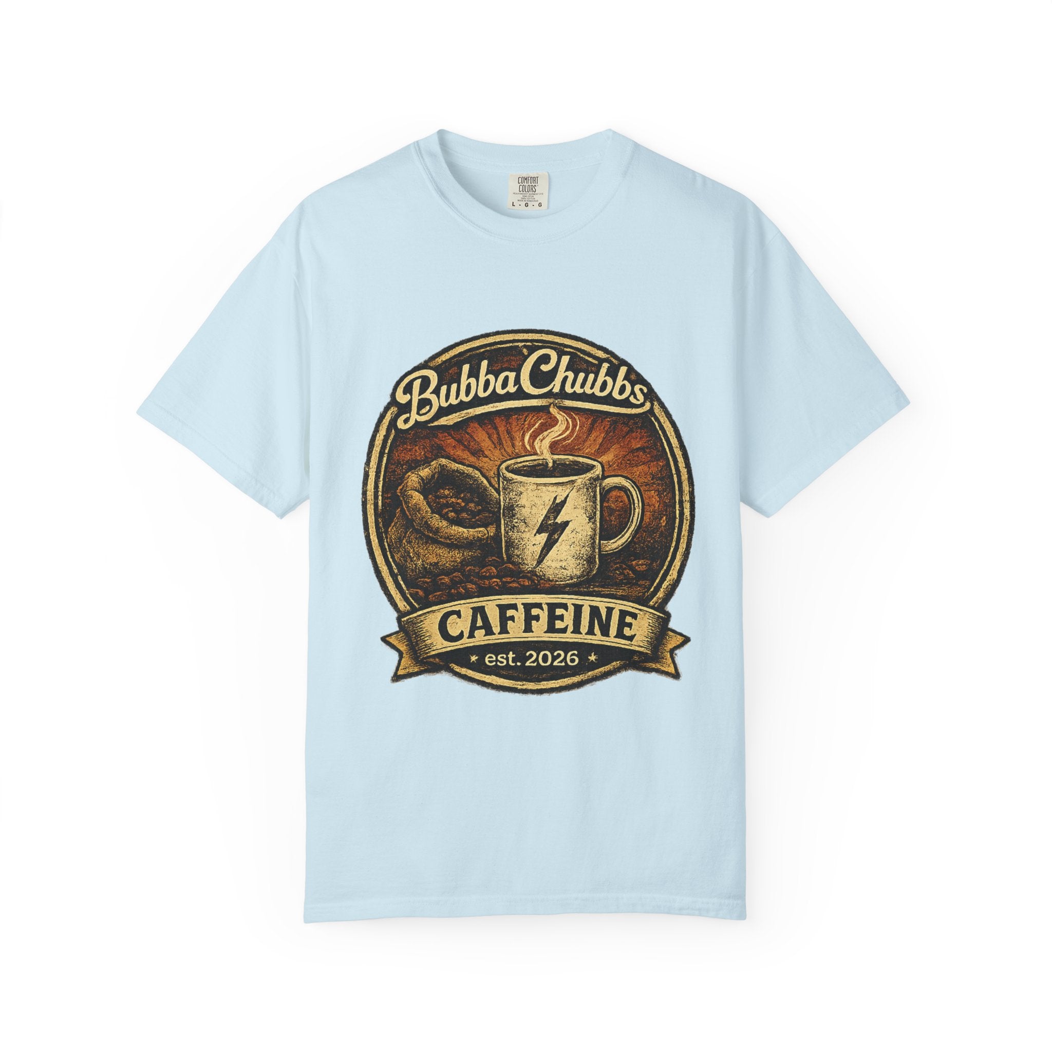 Coffee Jolt Graphic Tee | BubbaChubbs Get Out Stay Wild T-Shirt