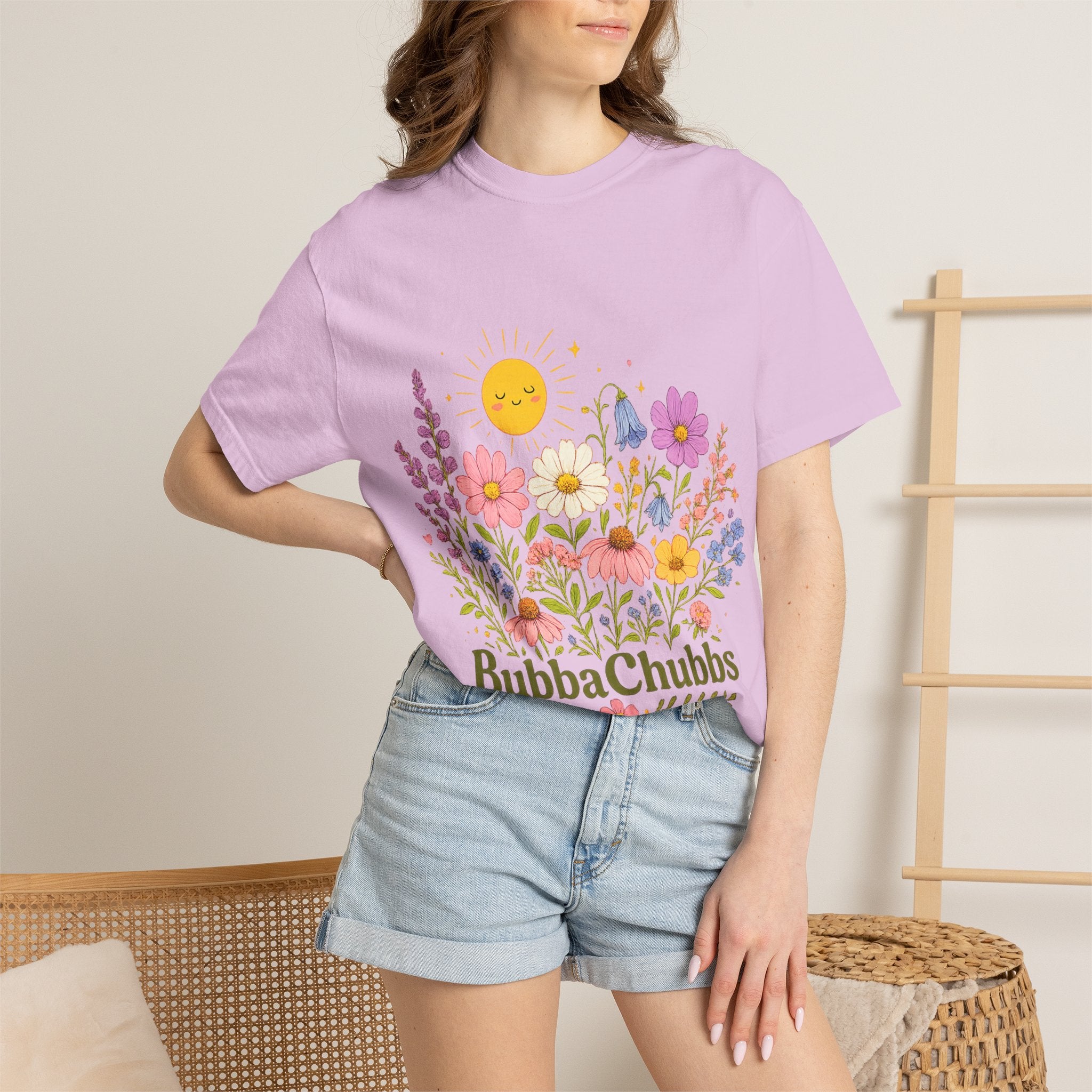 BubbaChubbs Sun Floral Style Tee Printify