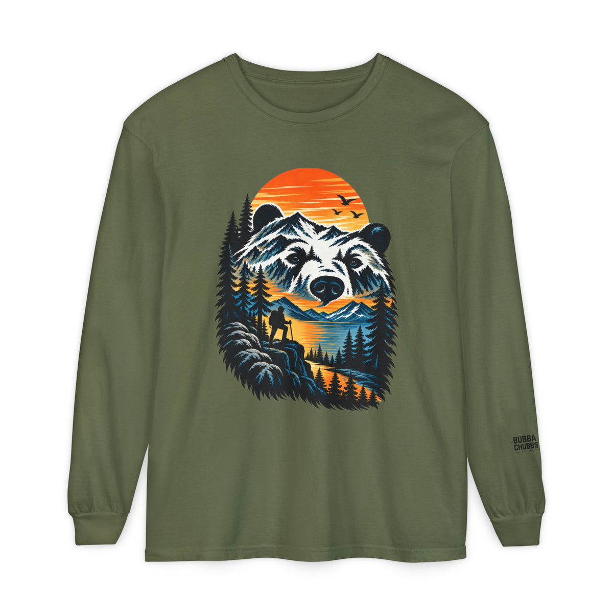 Bear Sunset Long Sleeve Tee