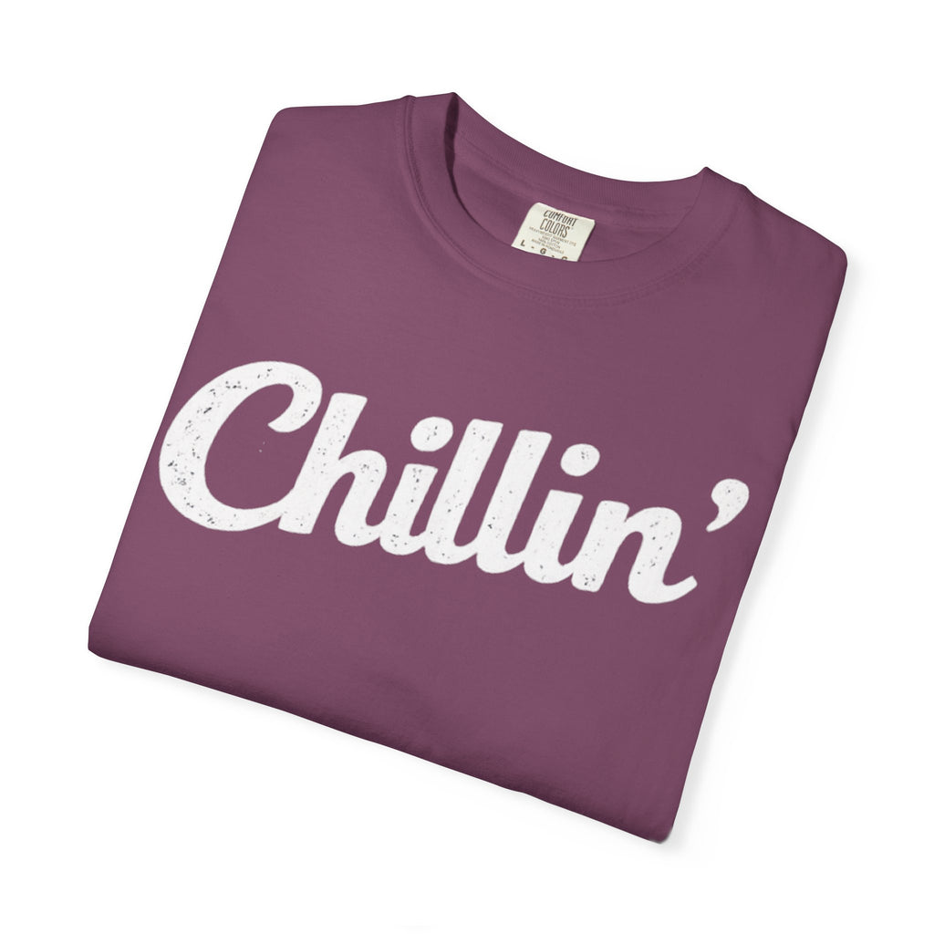 BubbaChubbs Chillin’ White Lettering Tee - BubbaChubbs Brand