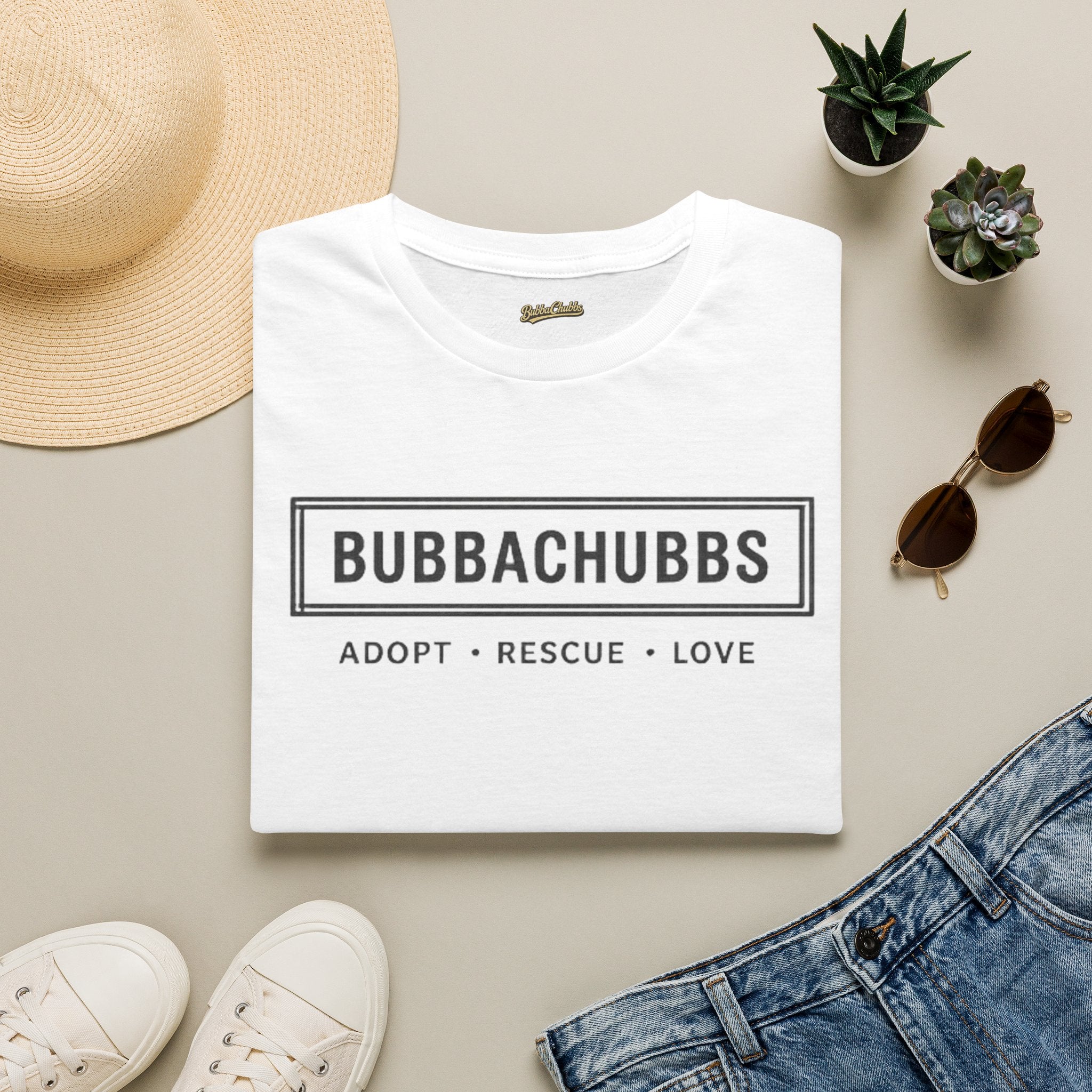 BubbaChubbs Adopt Rescue and Love Tee Printify