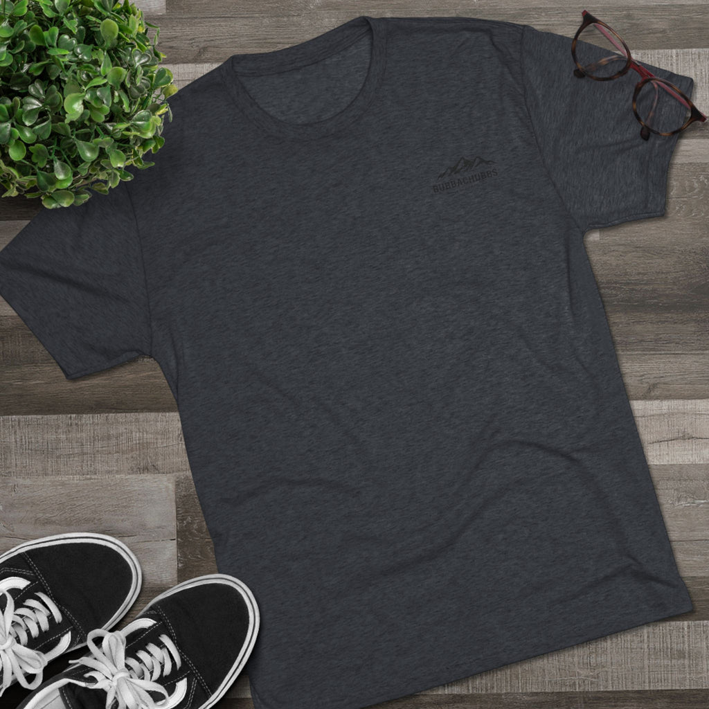 BubbaChubbs Mountains Minimalist Logo Tee — Adventure Outdoor Crew Shirt - BubbaChubbs Brand
