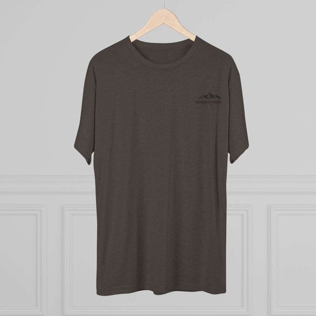 BubbaChubbs Mountains Minimalist Logo Tee — Adventure Outdoor Crew Shirt - BubbaChubbs Brand