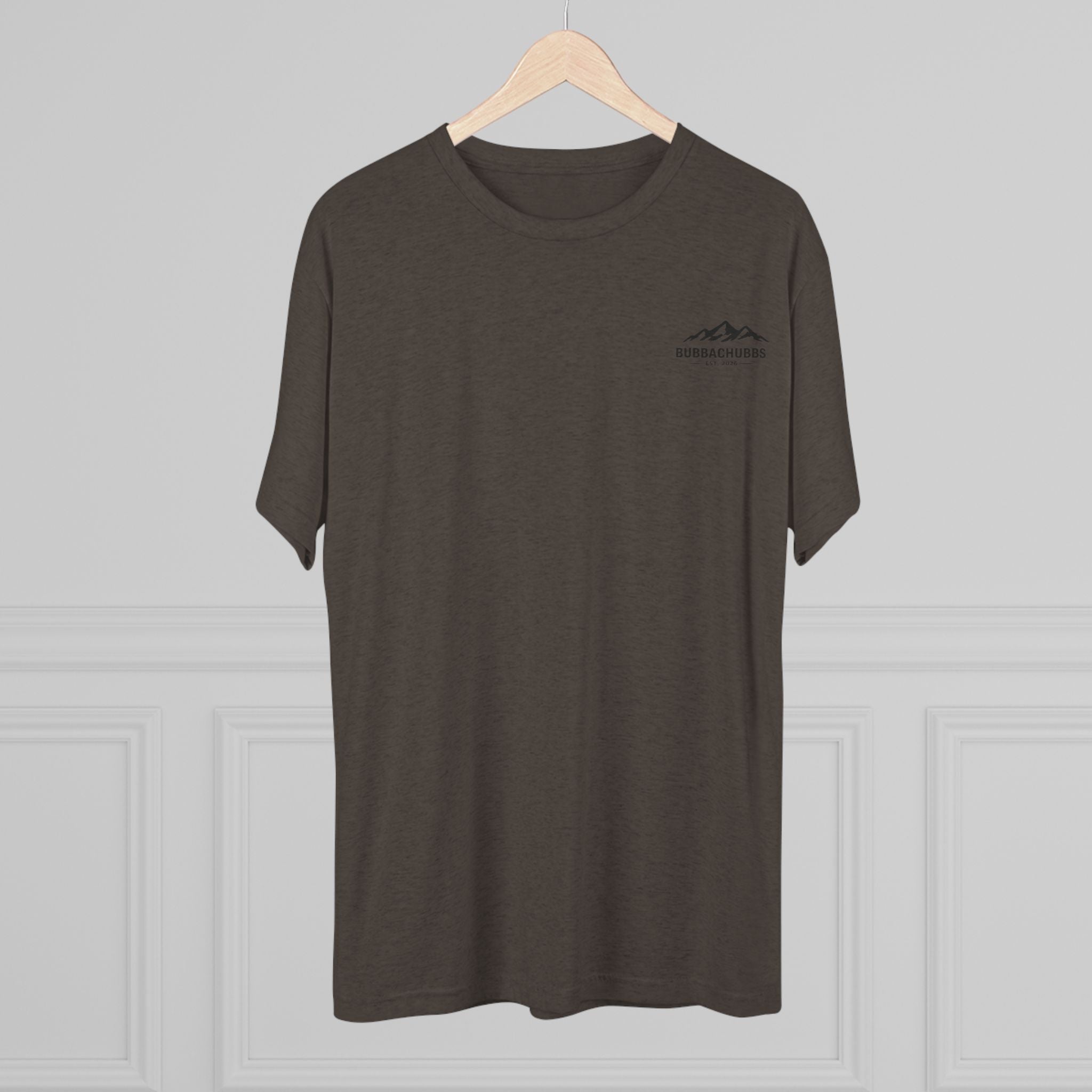 BubbaChubbs Mountains Minimalist Logo Tee — Adventure Outdoor Crew Shirt - BubbaChubbs Brand