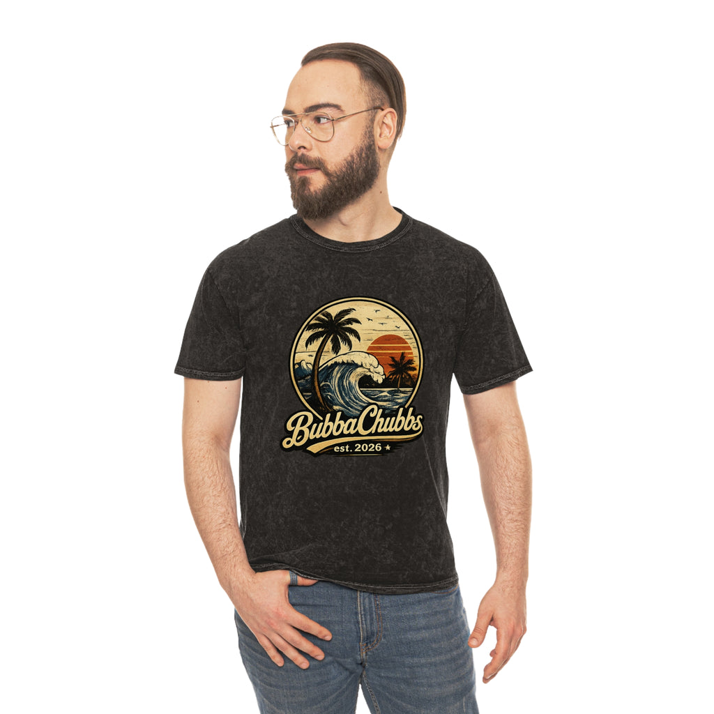 Vintage Surf Mineral Wash Tee | BubbaChubbs Retro Beach T-Shirt