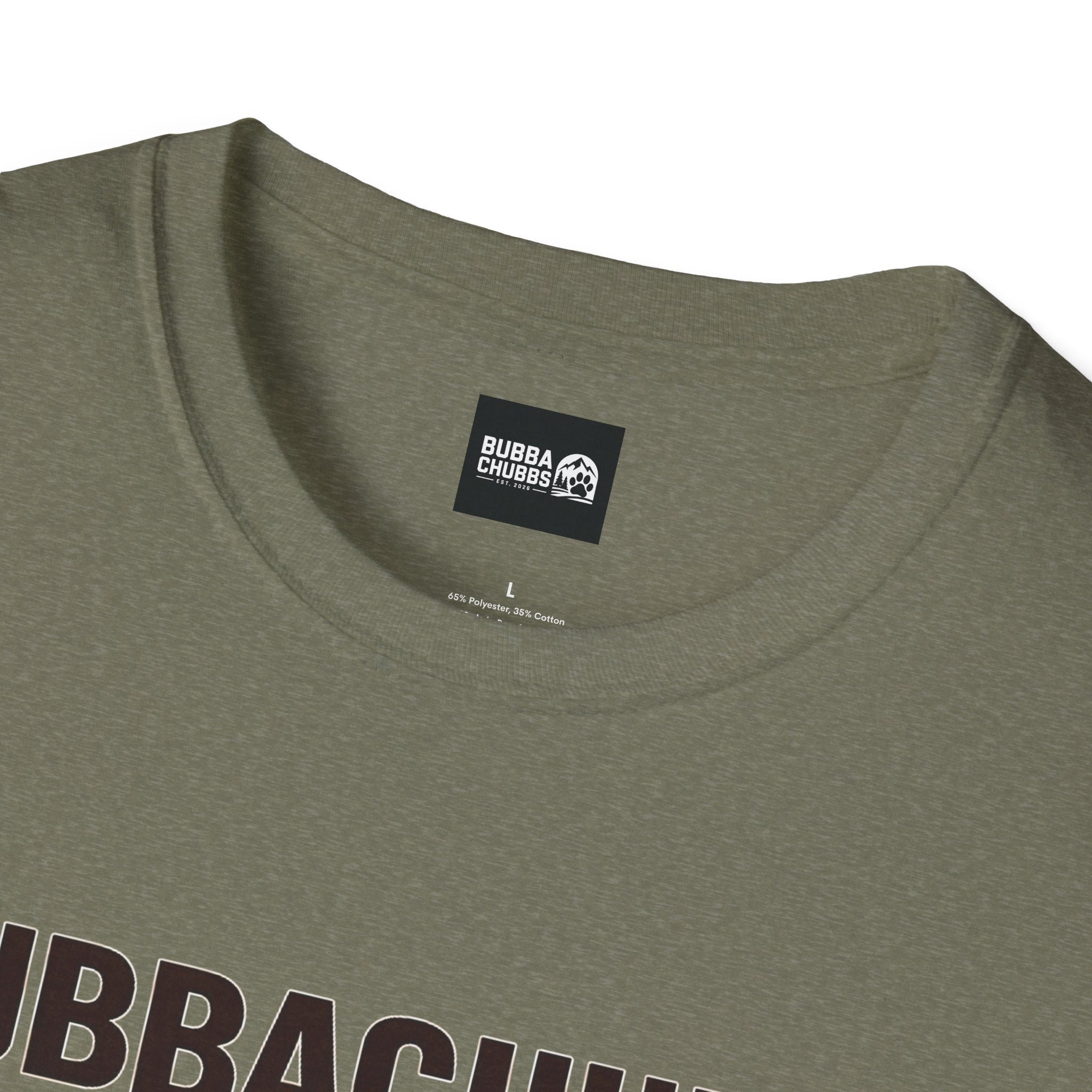 BubbaChubbs Logo front Coordinates Short-Sleeve Tee - BubbaChubbs Brand