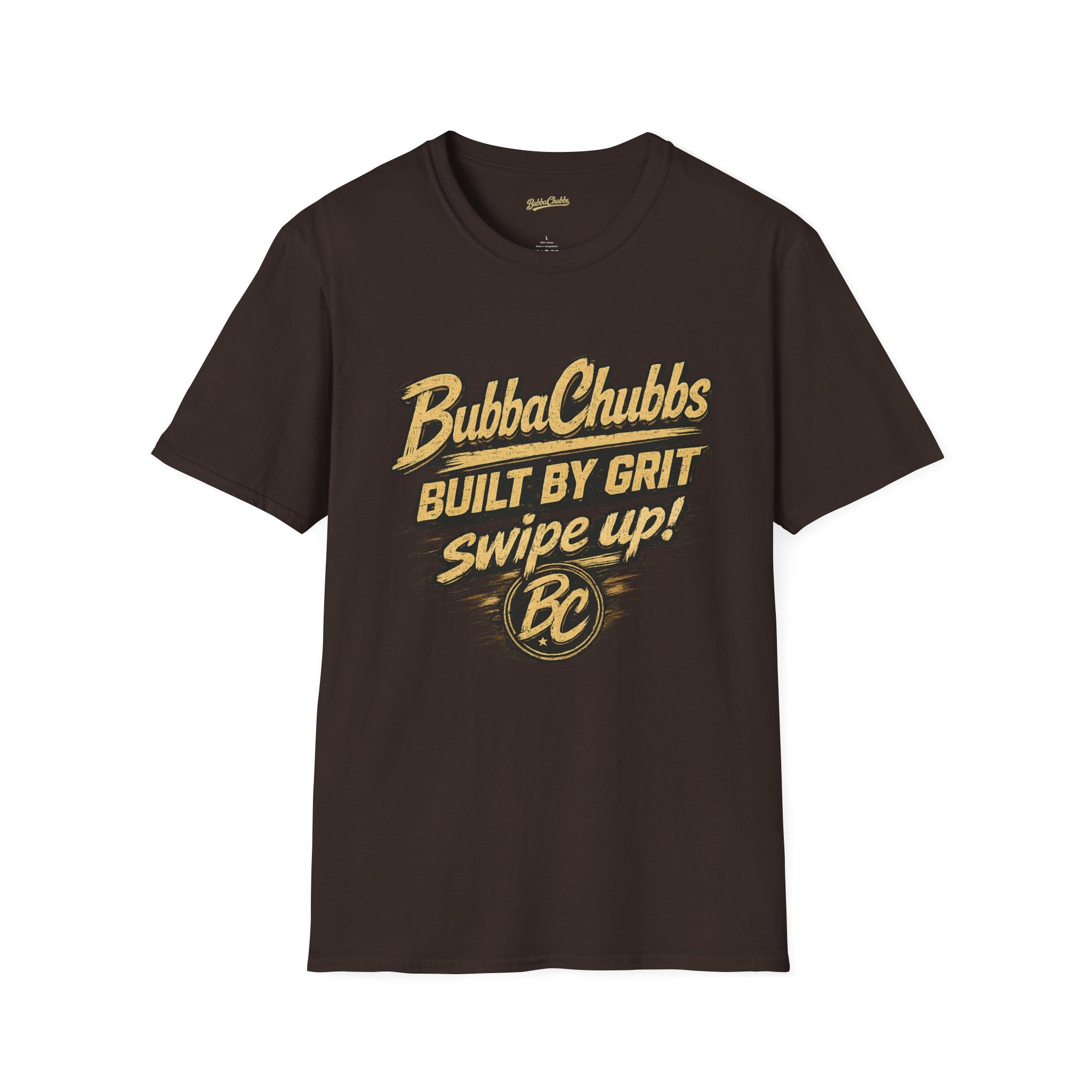 BubbaChubbs Back Grit Front Graphic Tee Printify