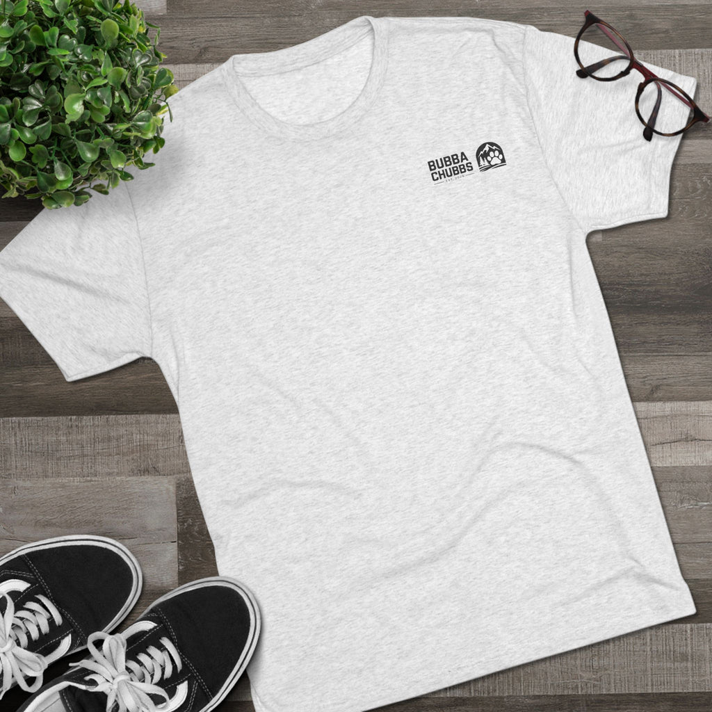 BubbaChubbs Mountains Minimalist Logo Tee — Adventure Outdoor Crew Shirt - BubbaChubbs Brand