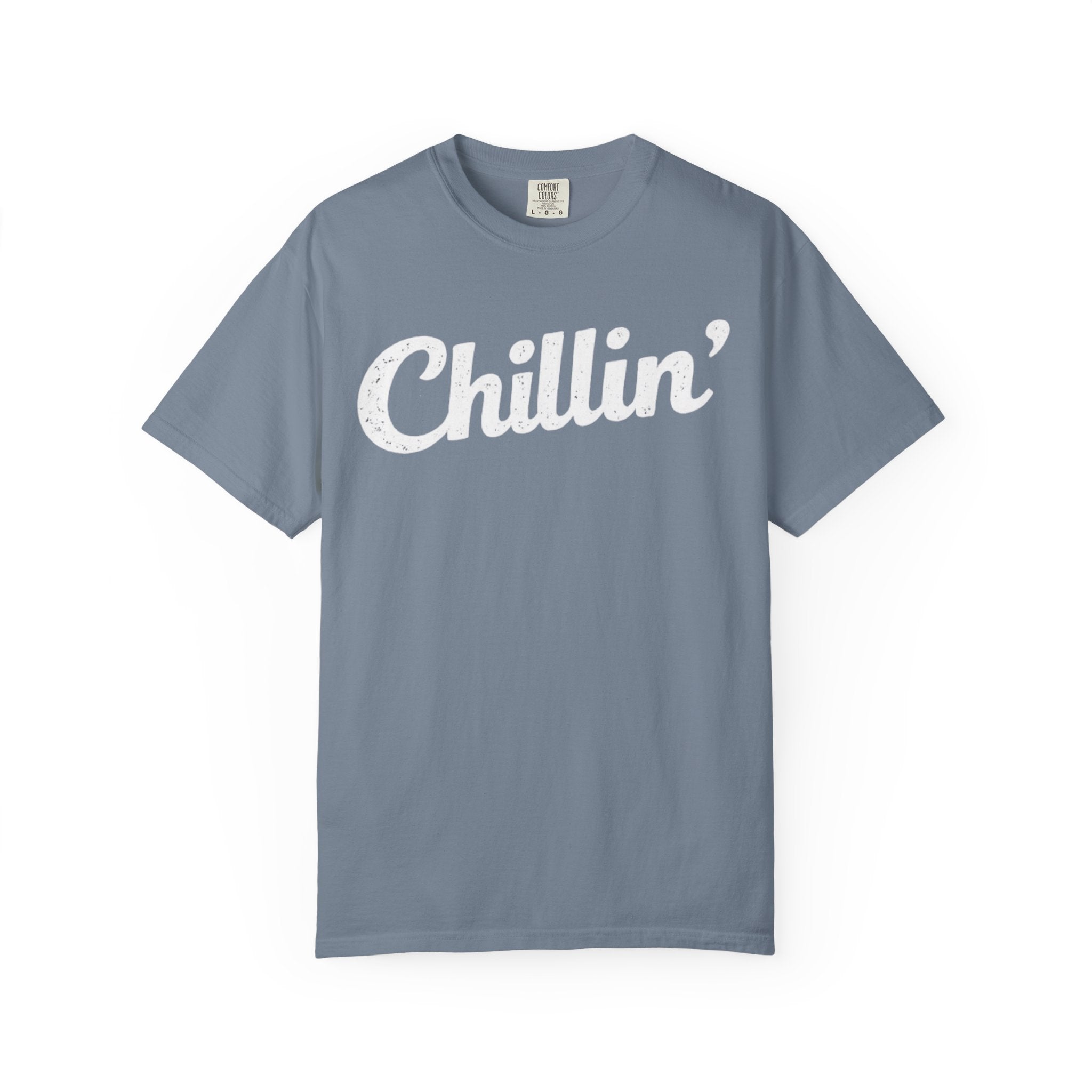BubbaChubbs Chillin’ White Lettering Tee - BubbaChubbs Brand