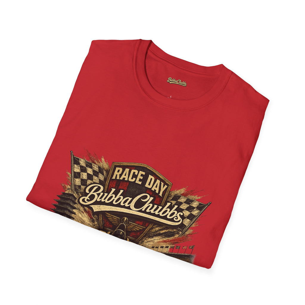 BubbaChubbs QR Back and Race Day Front Graphic Tee Printify