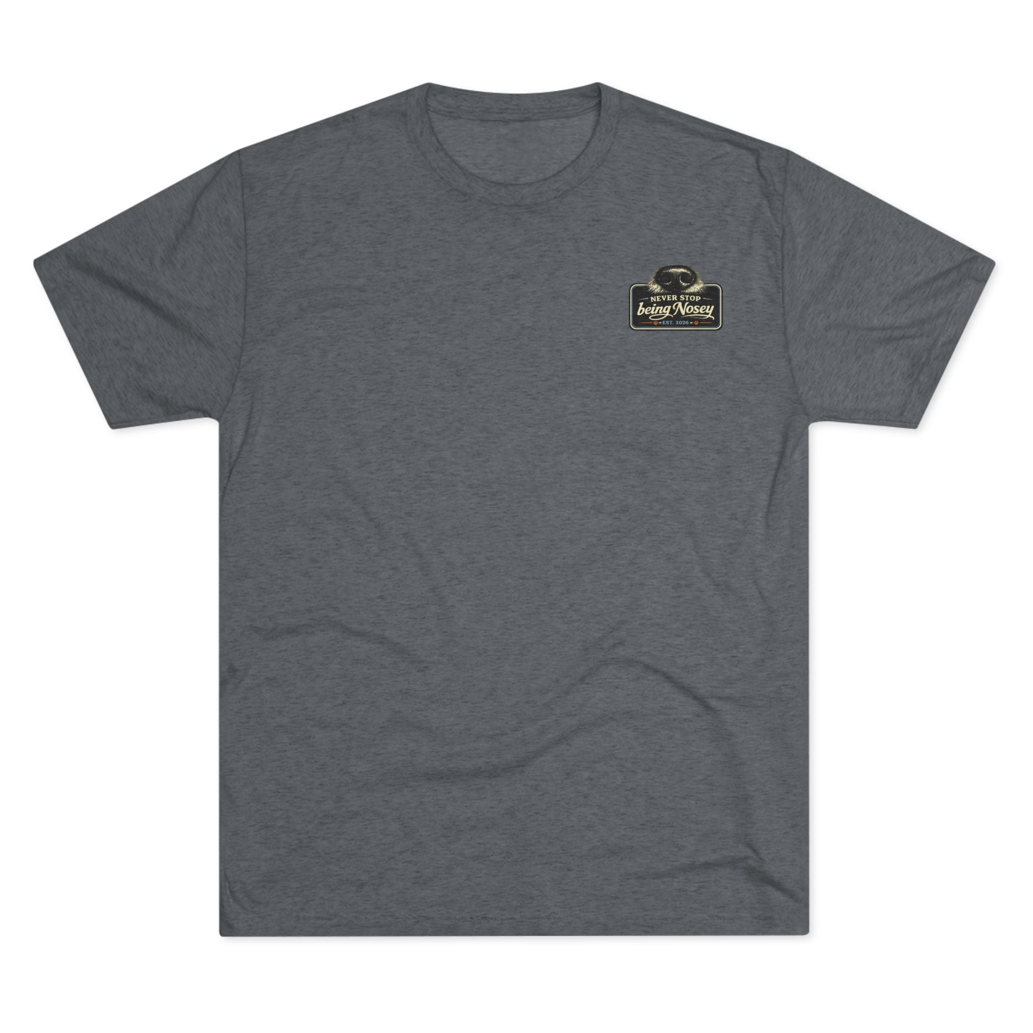 BubbaChubbs Never Being Nosey Minimalist Logo Tee — Adventure Outdoor Crew Shirt - BubbaChubbs Brand