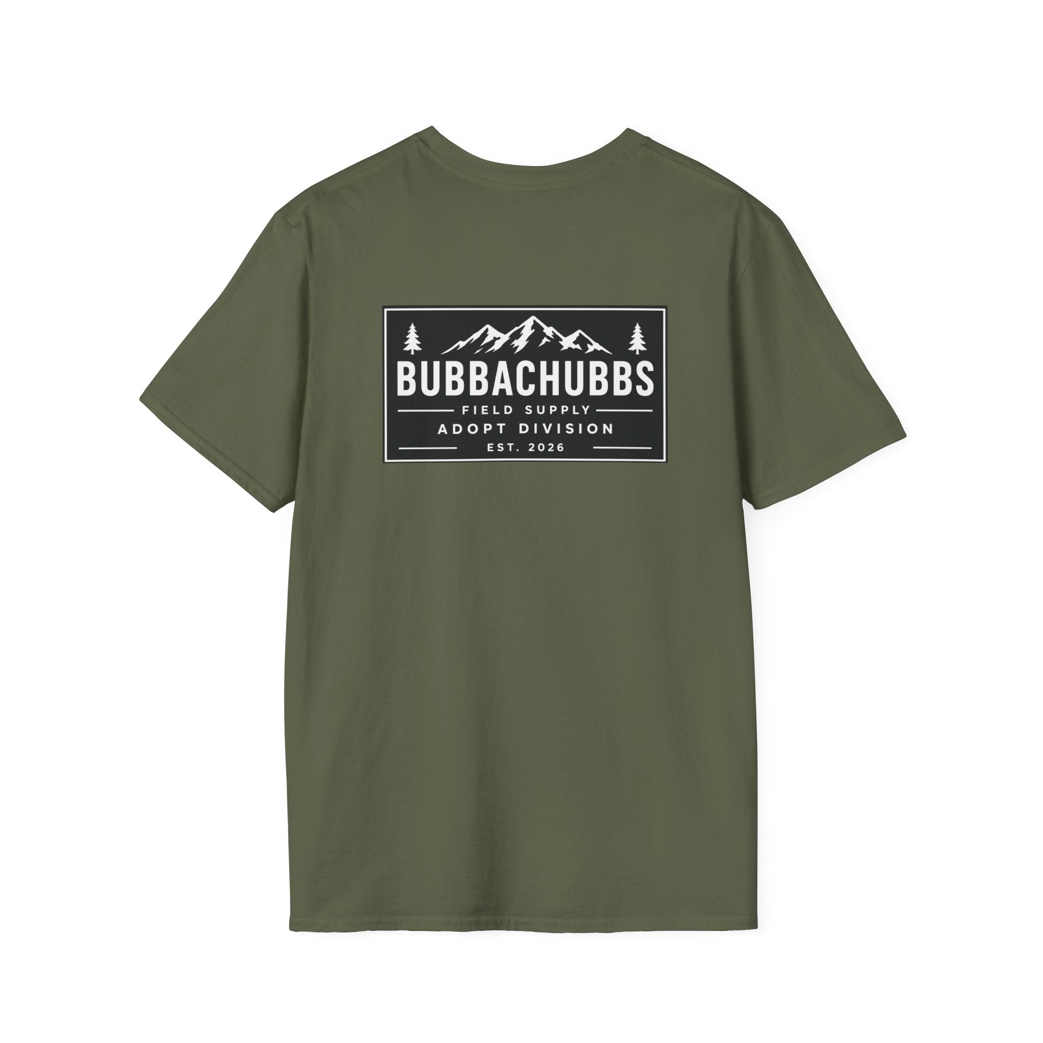BubbaChubbs Logo front and Back Short-Sleeve Tee - BubbaChubbs Brand