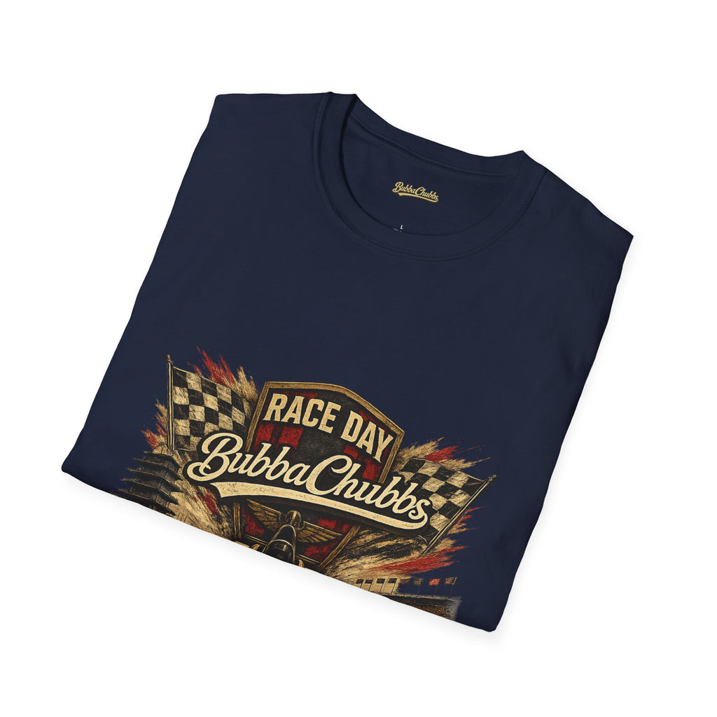 BubbaChubbs QR Back and Race Day Front Graphic Tee Printify