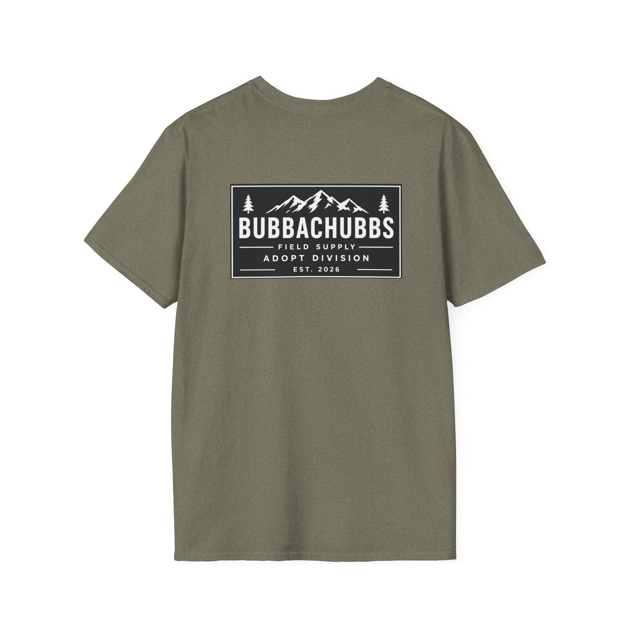 BubbaChubbs Logo front and Back Short-Sleeve Tee - BubbaChubbs Brand