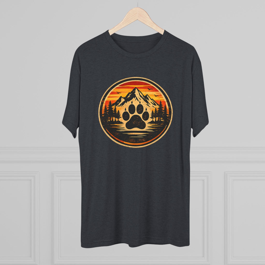 BubbaChubbs Mountains Paw — Adventure Outdoor Crew Shirt - BubbaChubbs Brand