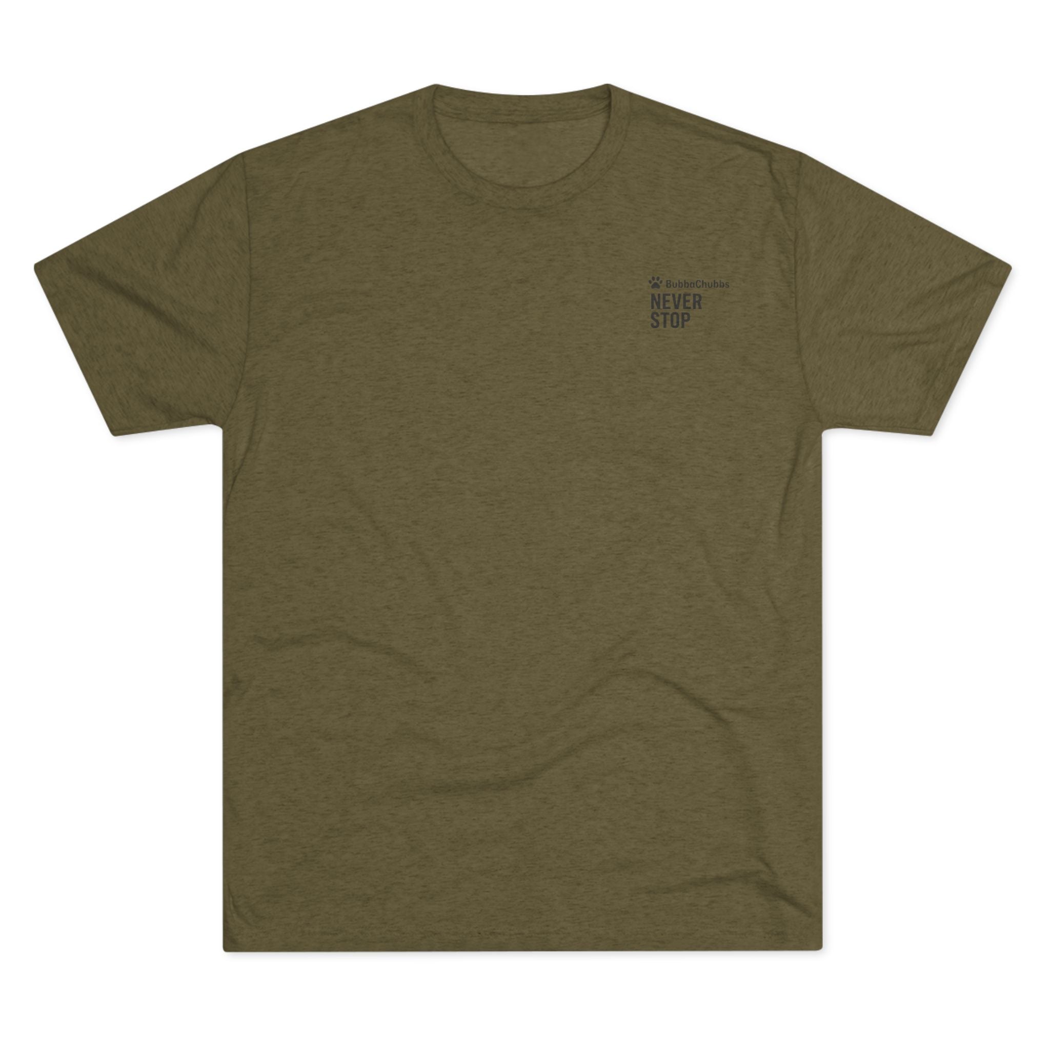 BubbaChubbs Mountains Never Stop — Adventure Outdoor Crew Shirt - BubbaChubbs Brand