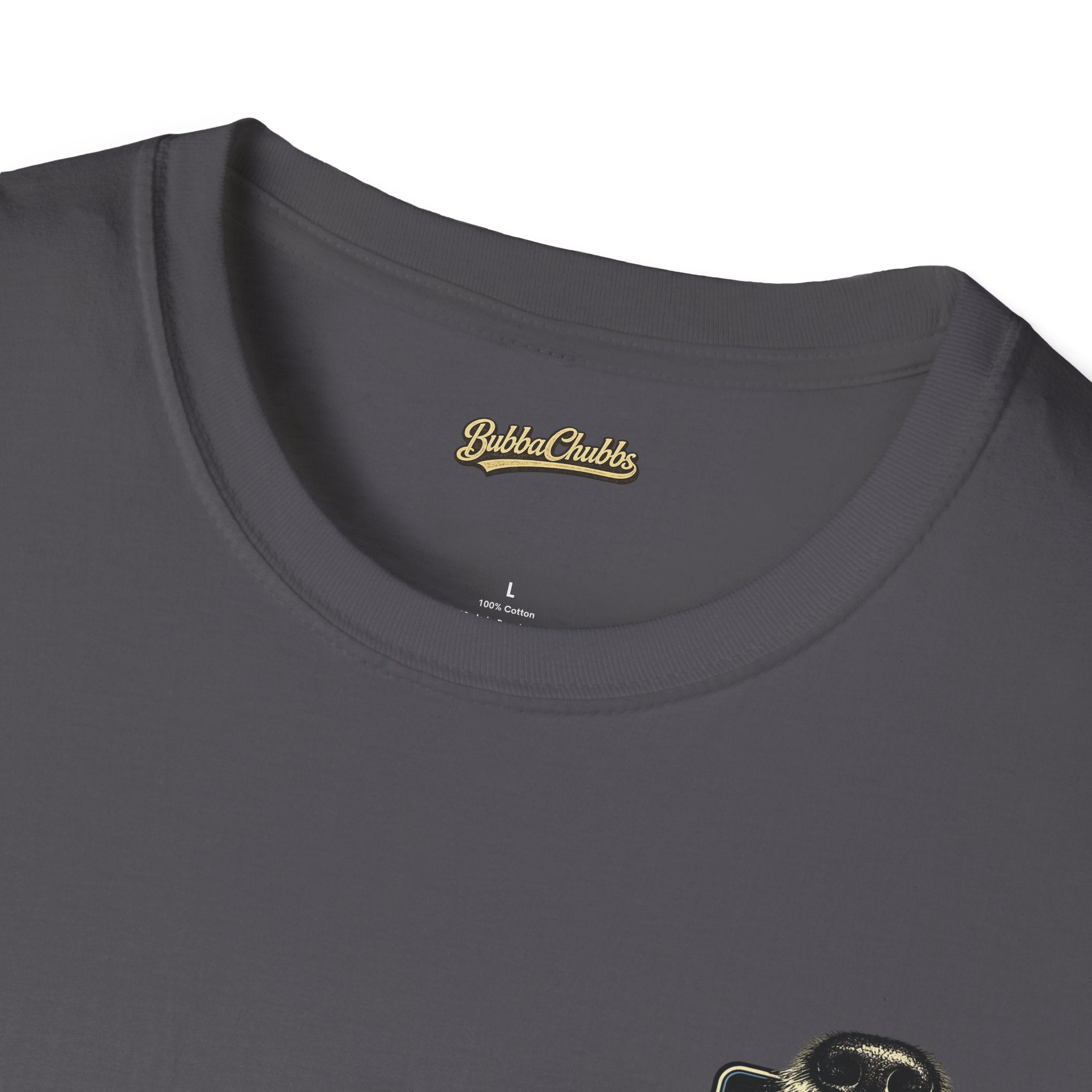 BubbaChubbs Never Stop Being Nosey Small Logo Short-Sleeve Tee - BubbaChubbs Brand