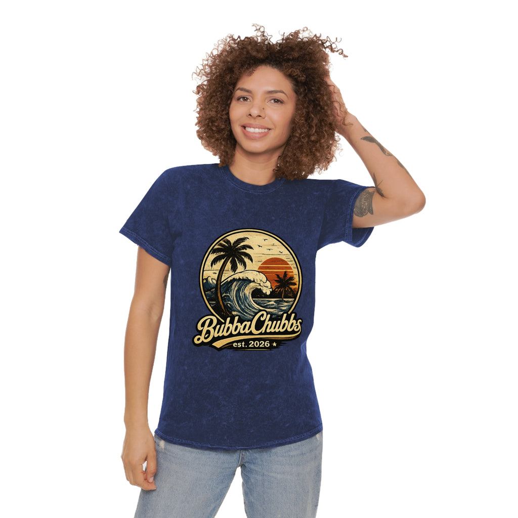 Vintage Surf Mineral Wash Tee | BubbaChubbs Retro Beach T-Shirt