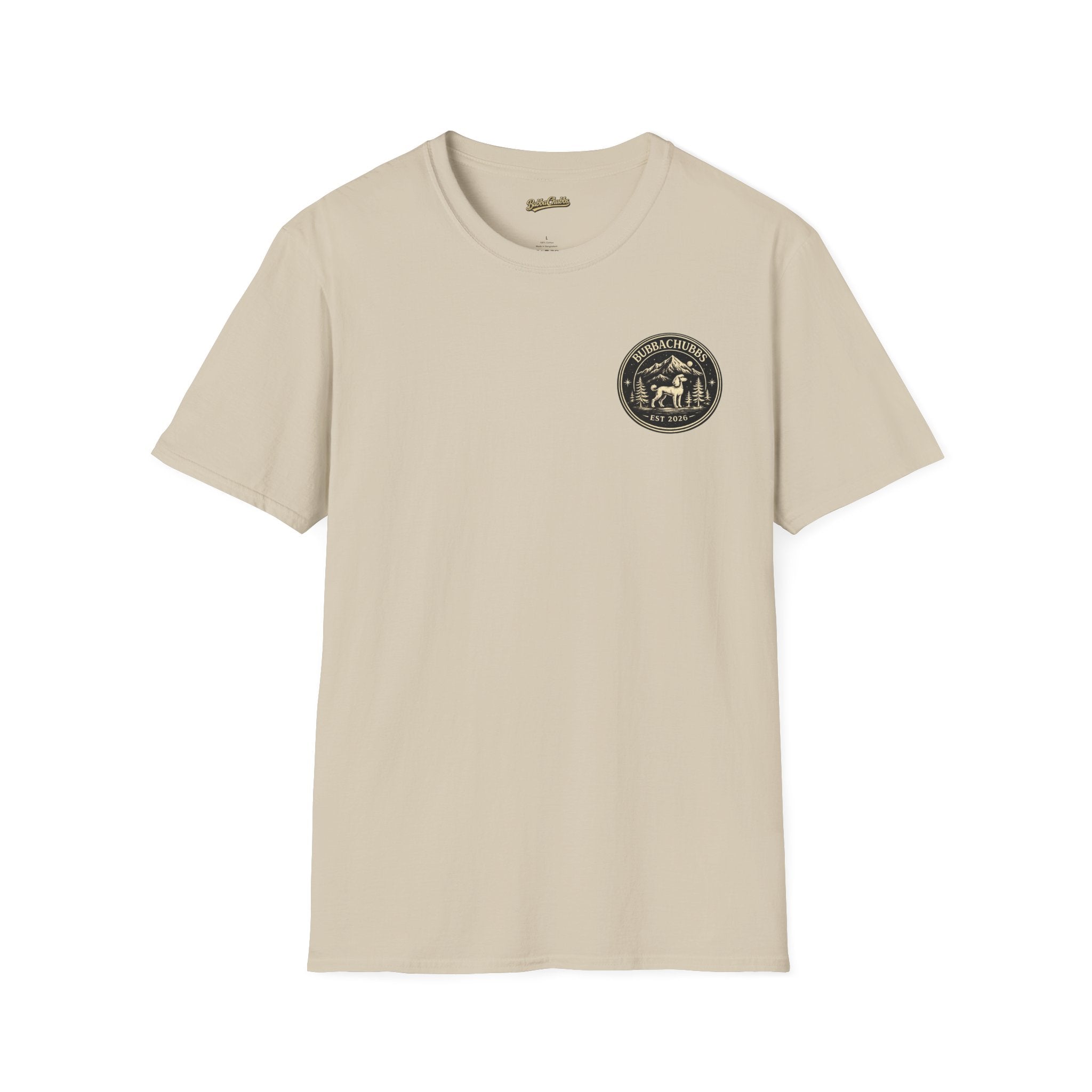 BubbaChubbs Himself Chest Full Small Logo Short-Sleeve Tee - BubbaChubbs Brand