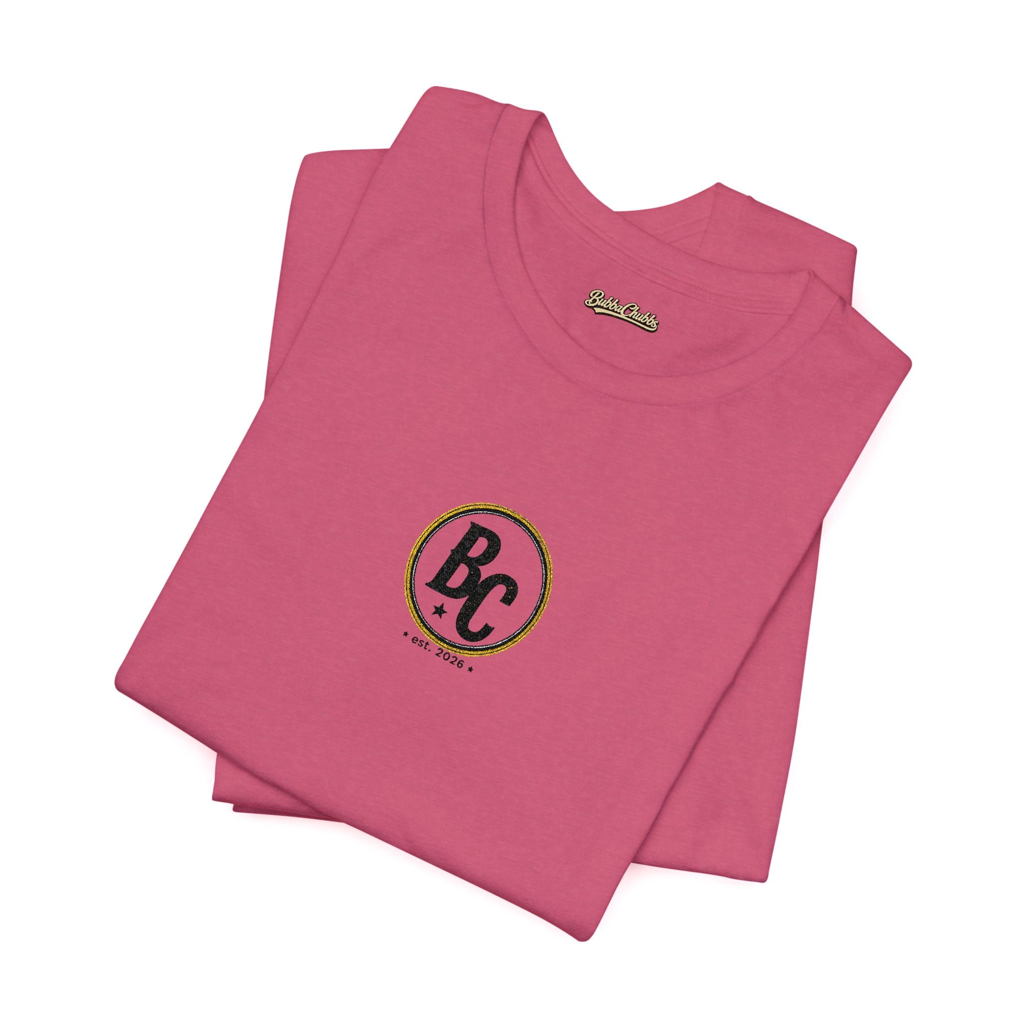 BubbaChubbs - Embroidered Logo - Unisex Jersey Short Sleeve Tee