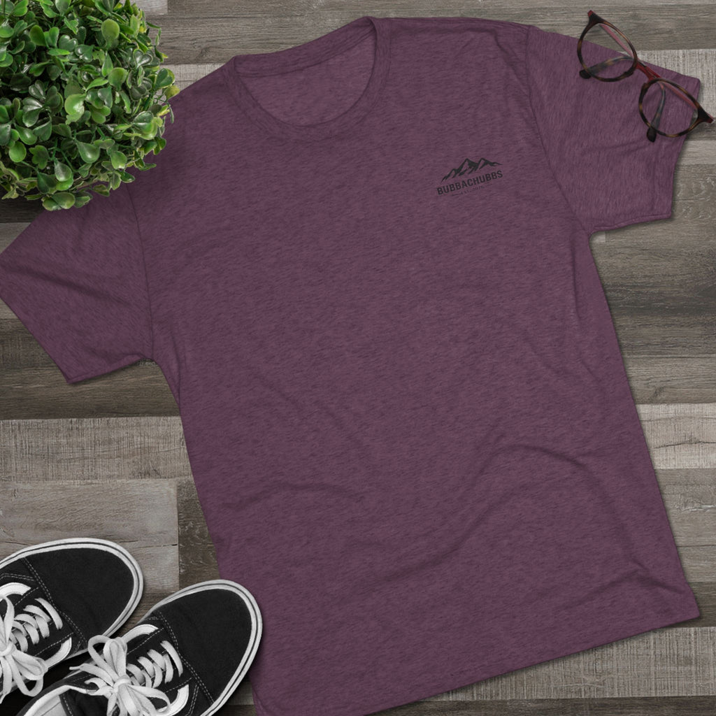 BubbaChubbs Mountains Minimalist Logo Tee — Adventure Outdoor Crew Shirt - BubbaChubbs Brand
