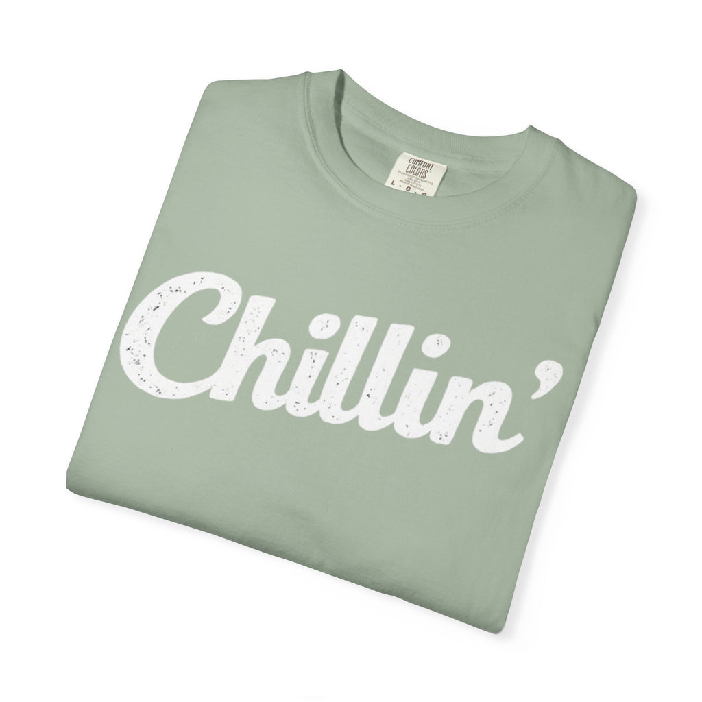 BubbaChubbs Chillin’ White Lettering Tee - BubbaChubbs Brand