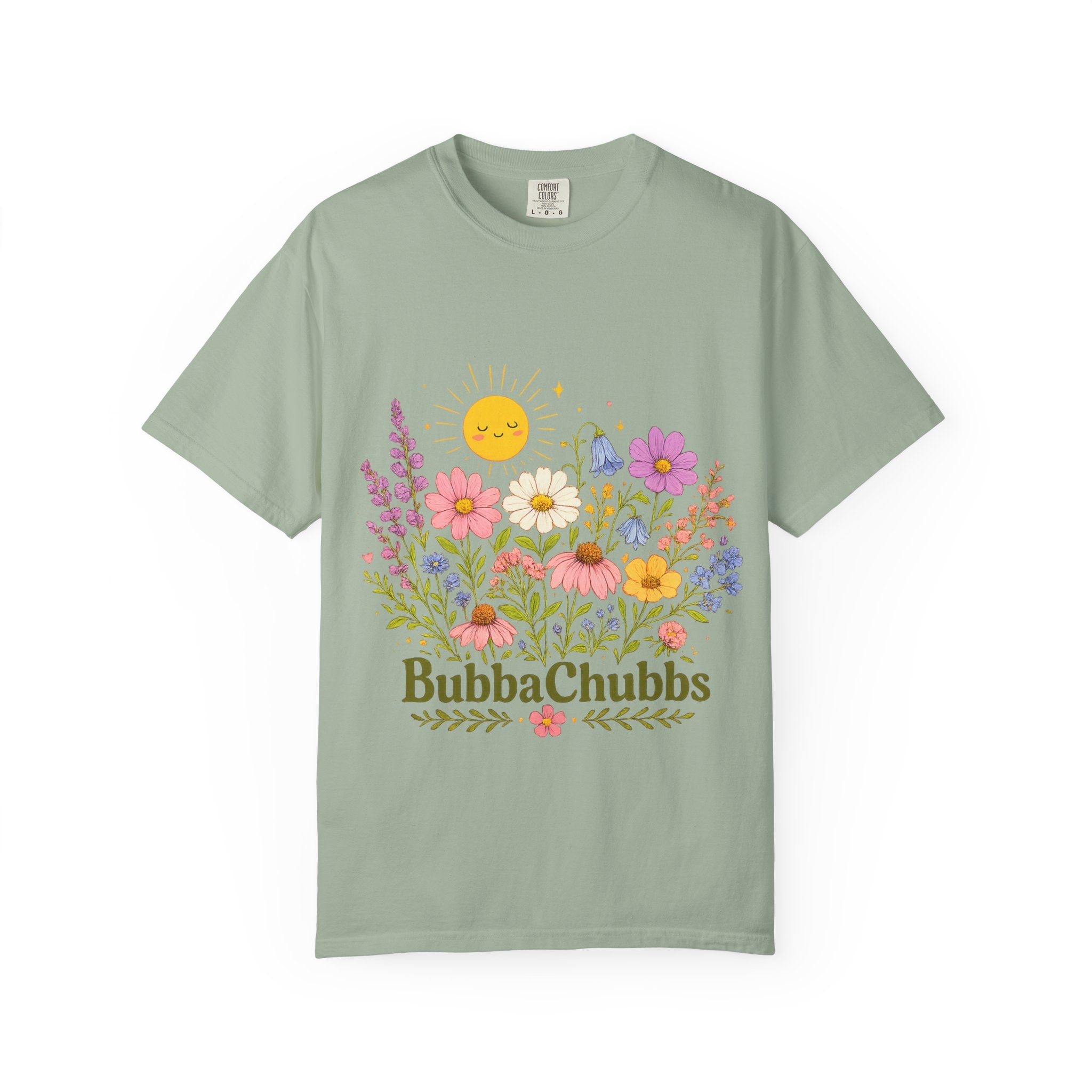 BubbaChubbs Sun Floral Style Tee - BubbaChubbs Brand