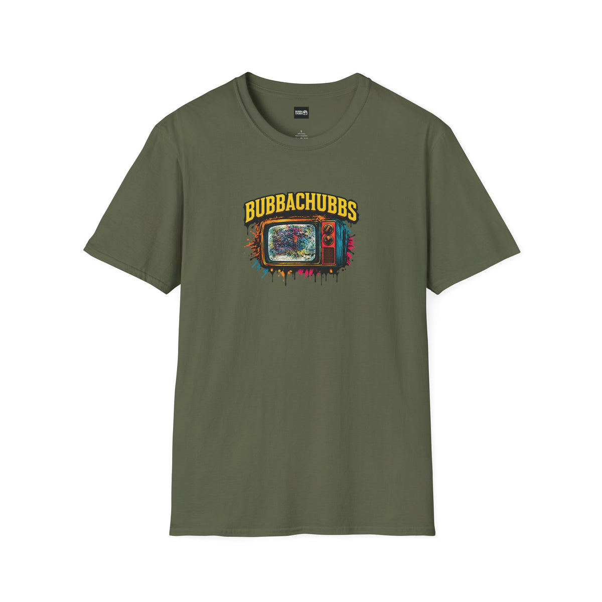 BubbaChubbs TV Large Front Tee