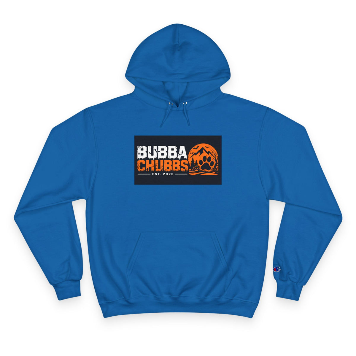 Halloween BubbaChubbs Paw Logo Champion Hoodie