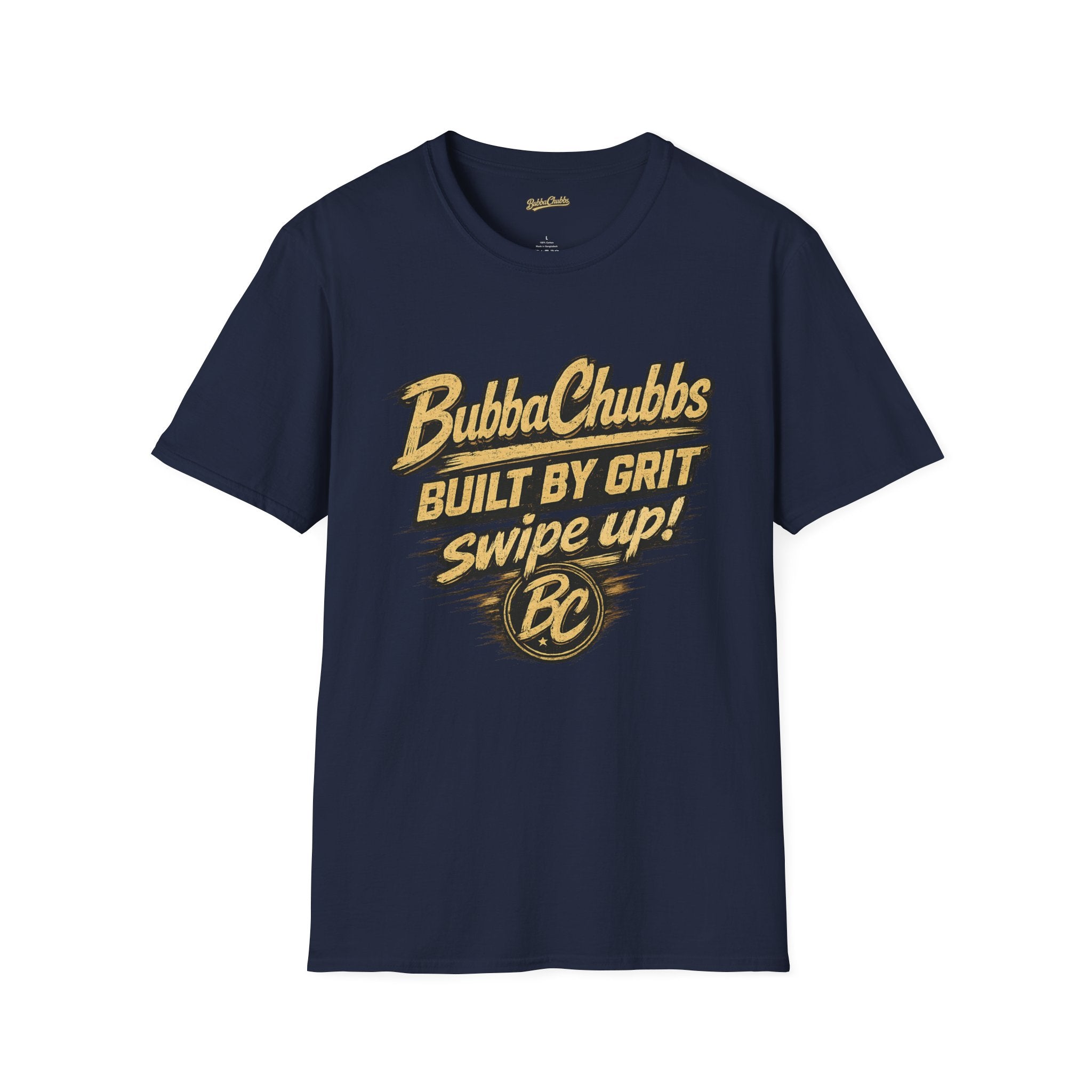 BubbaChubbs Back Grit Front Graphic Tee Printify