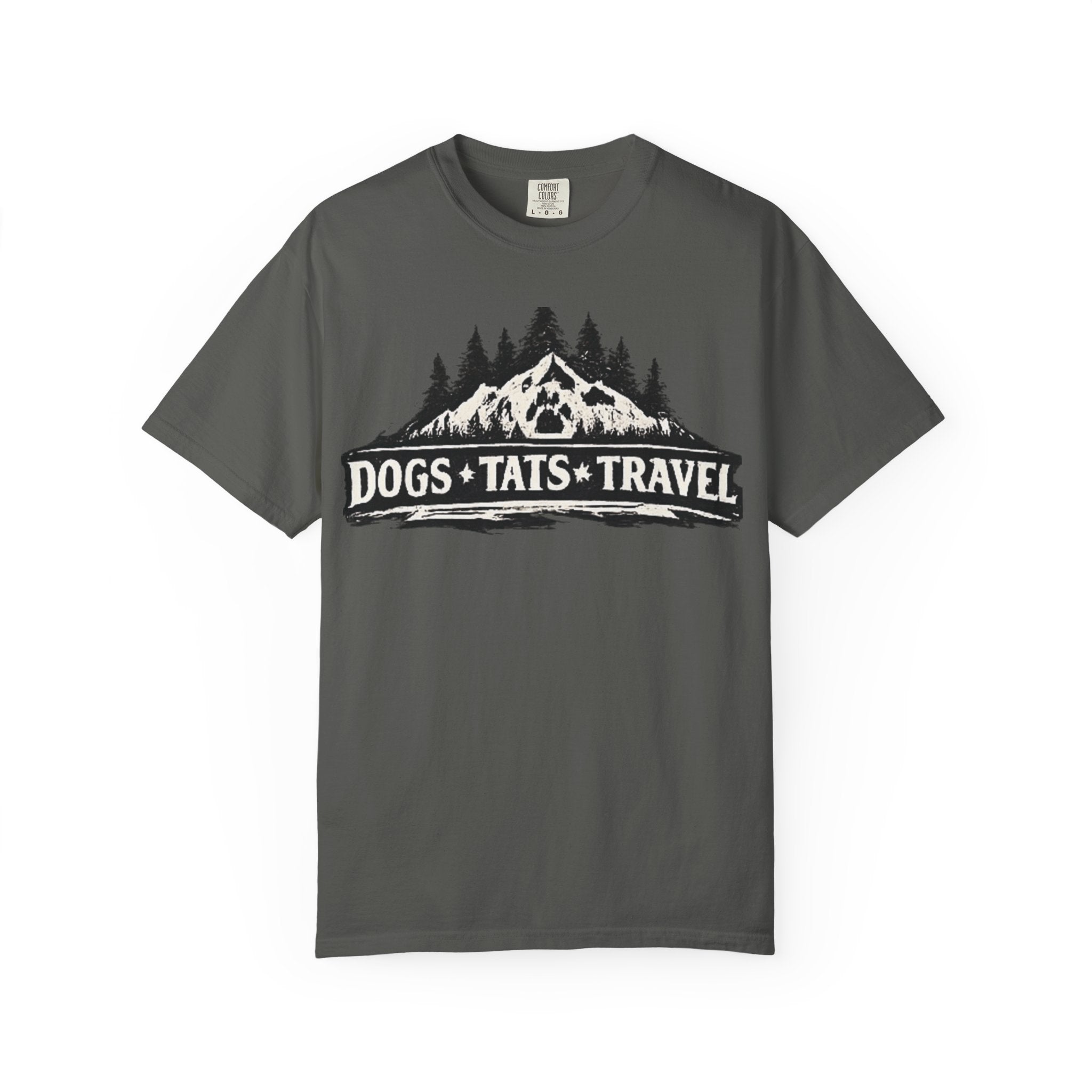 BubbaChubbs Dogs Tats Travel Mountain Tee - BubbaChubbs Brand