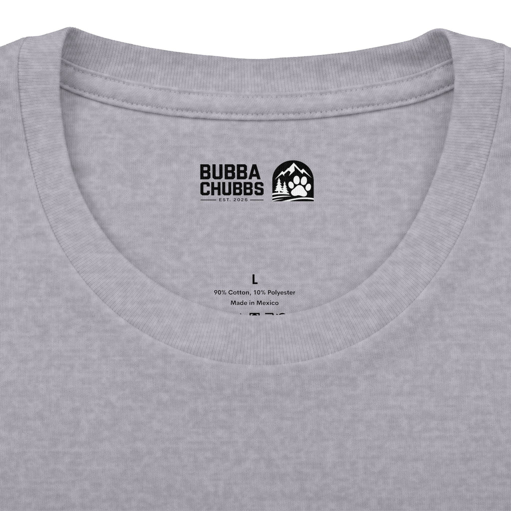 BubbaChubbs Minimal Logo Tee — Classic White Cotton Crew - BubbaChubbs Brand