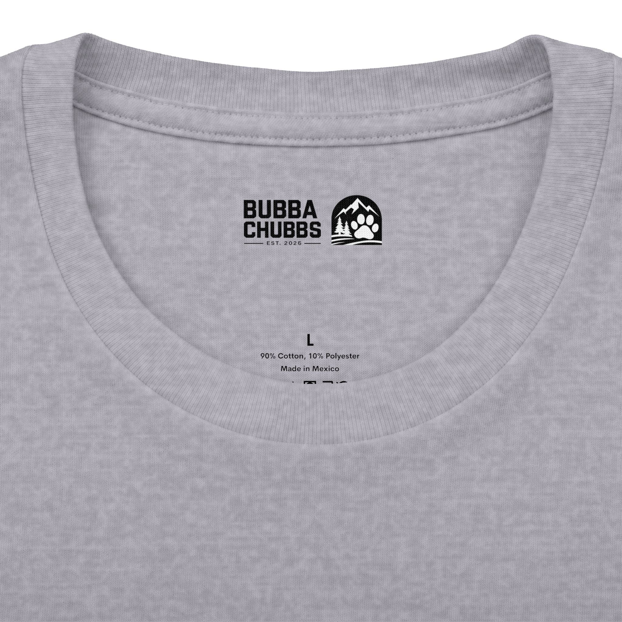 BubbaChubbs Minimal Logo Tee — Classic White Cotton Crew - BubbaChubbs Brand