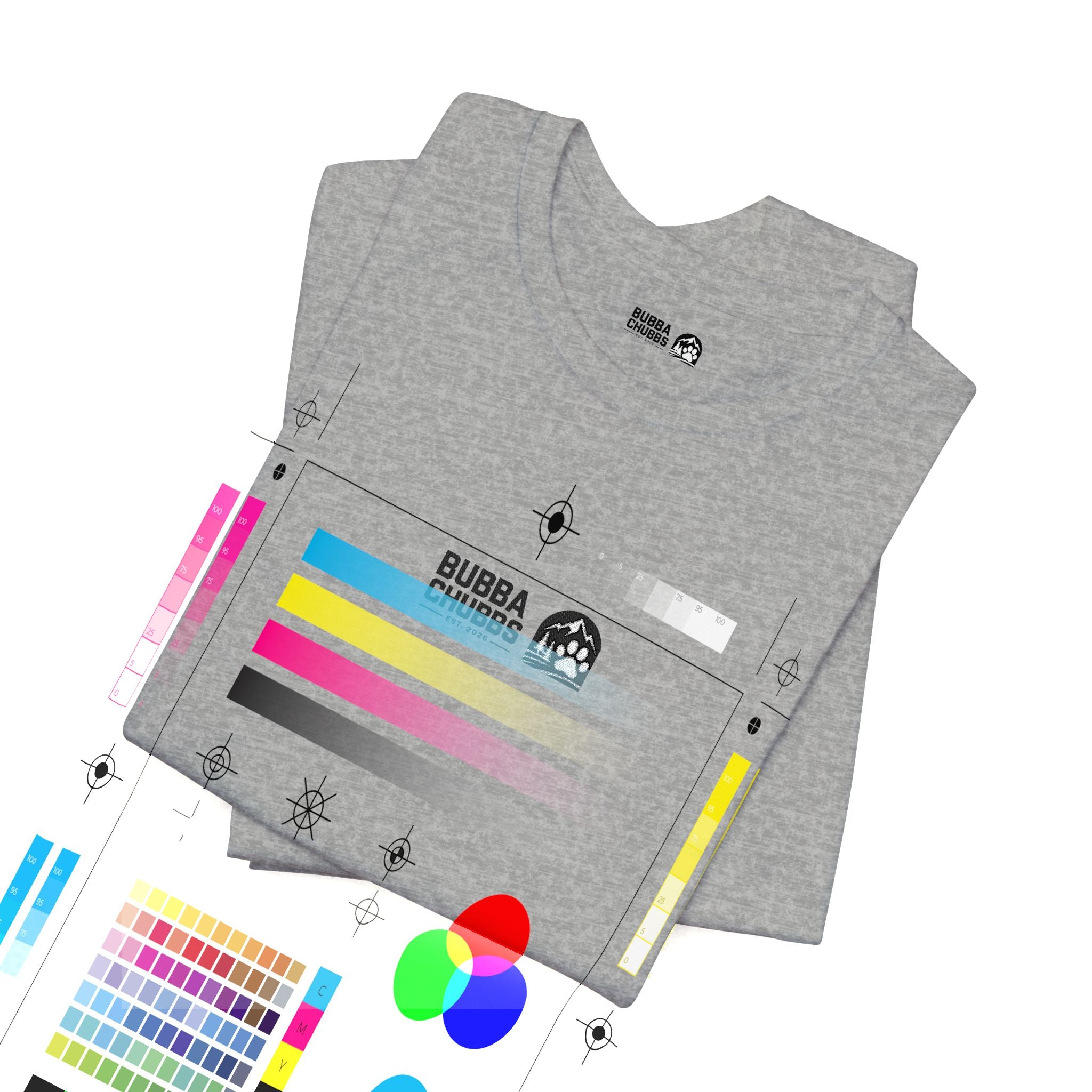 BubbaChubbs - Embroidered Logo - Unisex Jersey Short Sleeve Tee Printify