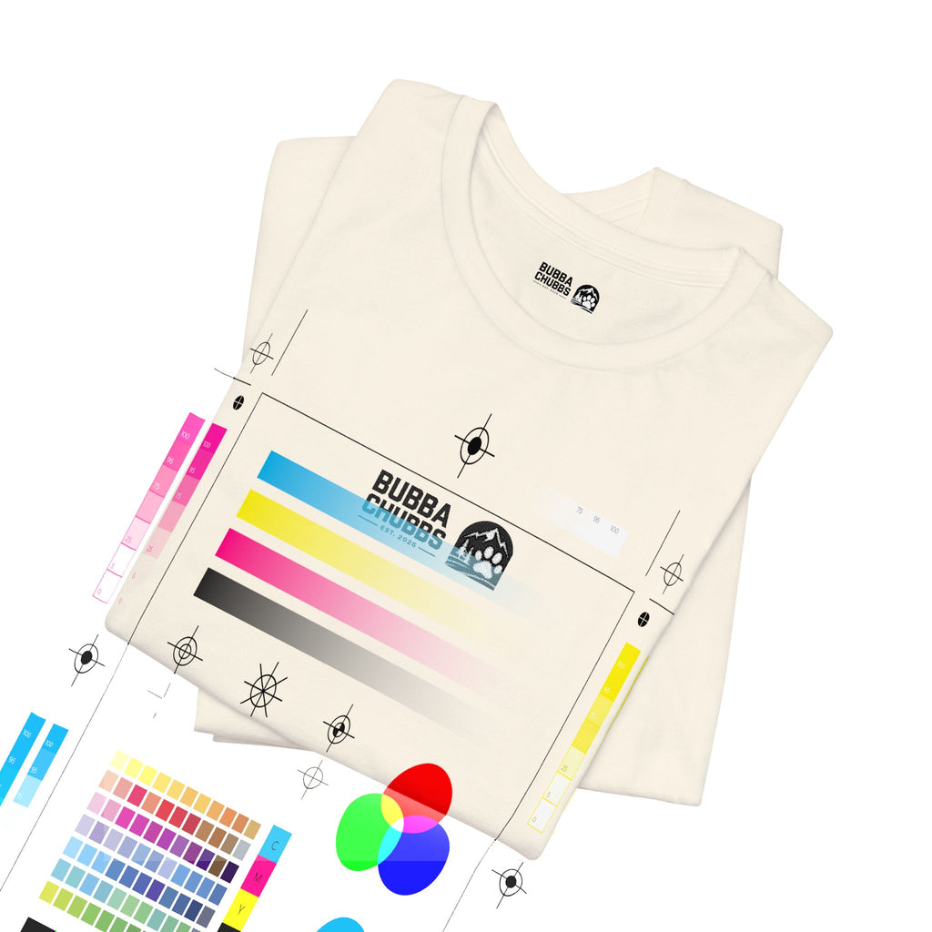 BubbaChubbs - Embroidered Logo - Unisex Jersey Short Sleeve Tee Printify