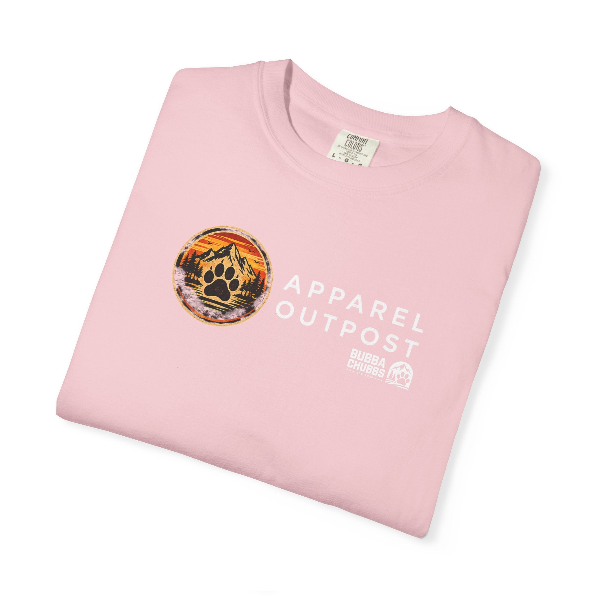 Apparel Outpost Sunset Logo T-Shirt Printify