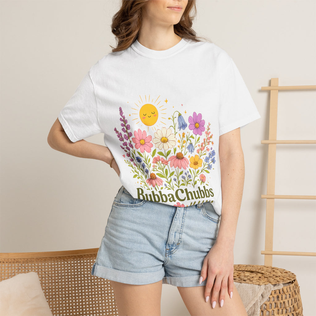 BubbaChubbs Sun Floral Style Tee Printify