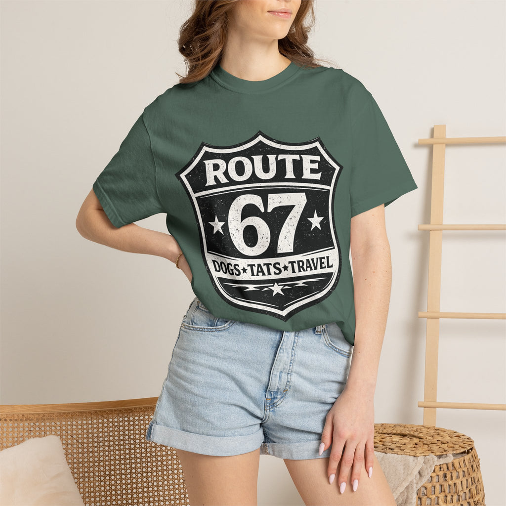 BubbaChubbs Dogs Tats Travel 67 LoL Simple Tee Printify