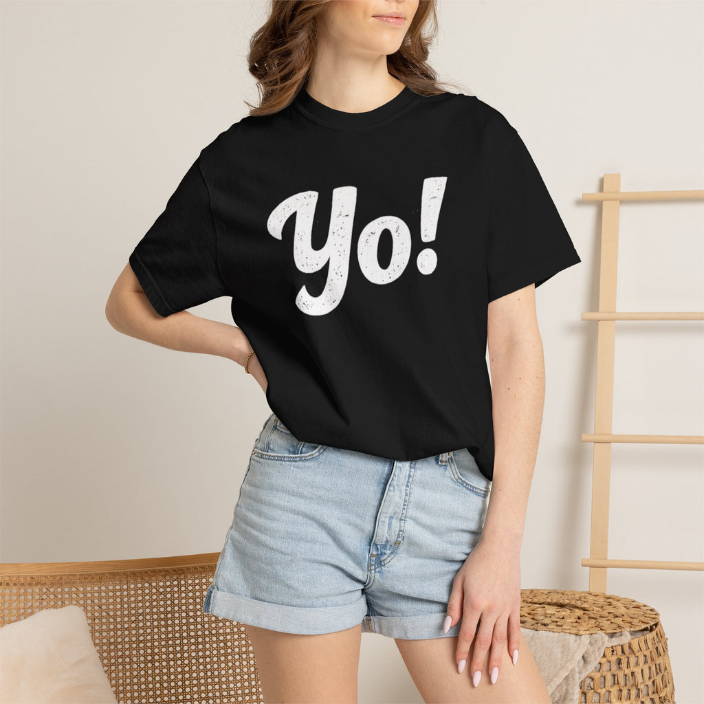 BubbaChubbs Yo! White Lettering Tee - BubbaChubbs Brand